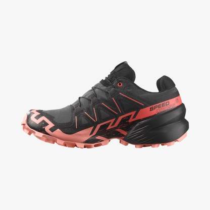 Salomon Speedcross 6 Gore-Tex Kadın Koşu Ayakkabısı - Pembe - Nine Iron - L47880400 - image 3