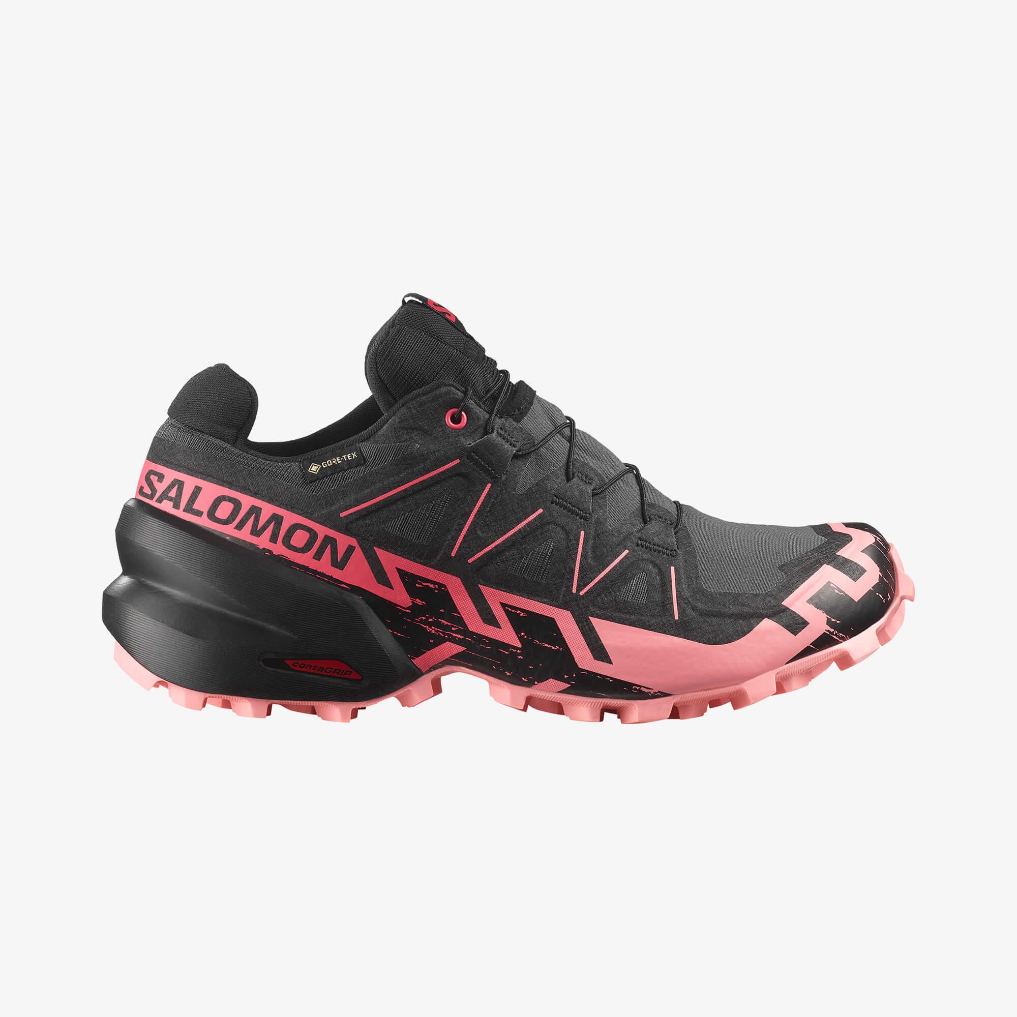 Salomon Speedcross 6 Gore-Tex Kadın Koşu Ayakkabısı - Pembe - Nine Iron - L47880400 - image 1