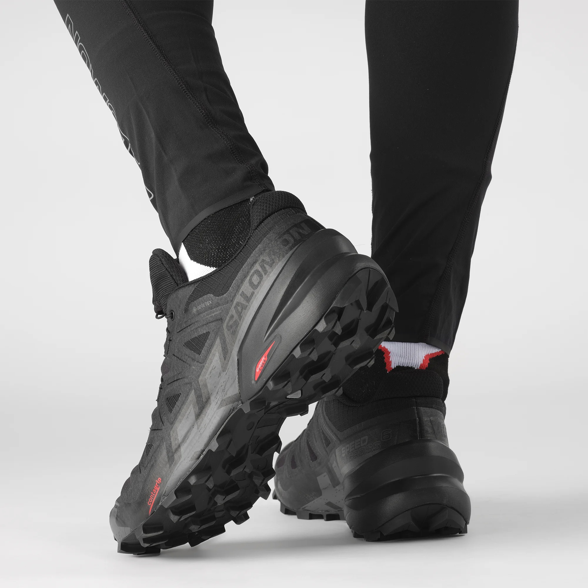 Salomon SPEEDCROSS 6 GORE-TEX Erkek Koşu Ayakkabısı Black L47584100 - Siyah [L41738600] - L41738600 - image 6
