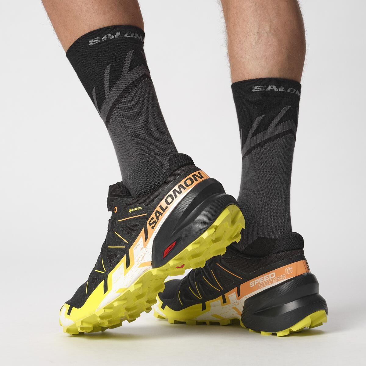 Salomon SPEEDCROSS 6 GORE-TEX Erkek Koşu Ayakkabısı Black L47584100 - Siyah [L47465400] - L47465400 - image 8