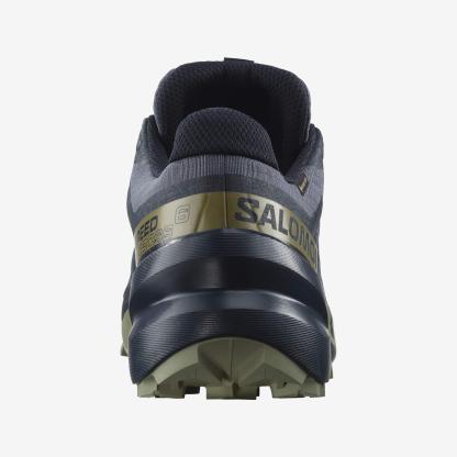 Salomon SPEEDCROSS 6 GORE-TEX Erkek Koşu Ayakkabısı Black L47584100 - Mavi - L47465500 - image 5