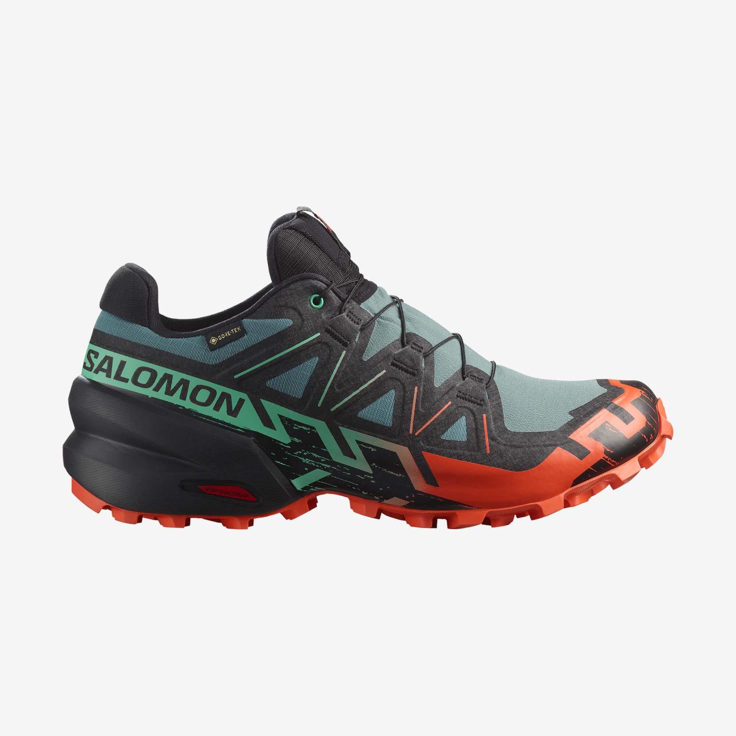 Salomon SPEEDCROSS 6 GORE-TEX Erkek Koşu Ayakkabısı Black L47584100 - Yeşil - L47701300 - image 1