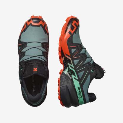 Salomon SPEEDCROSS 6 GORE-TEX Erkek Koşu Ayakkabısı Poseidon L47764900 - Yeşil - L47701300 - image 2