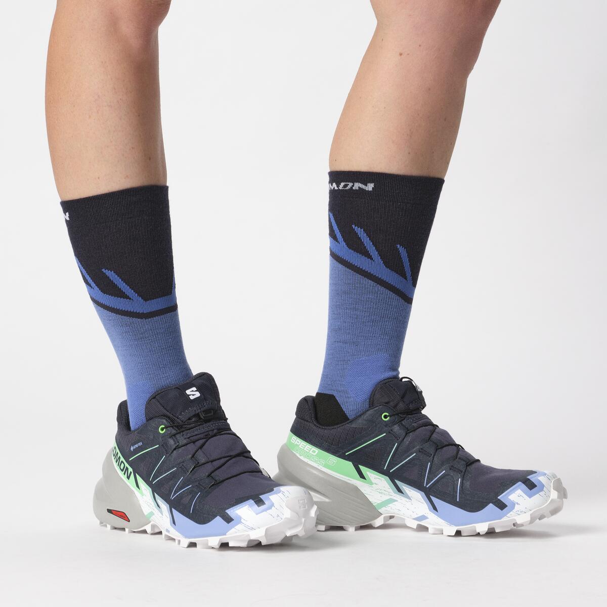 Salomon SPEEDCROSS 6 GORE-TEX Kadın Koşu Ayakkabısı Ballad Blue L47880100 - Lacivert - L47465900 - image 8