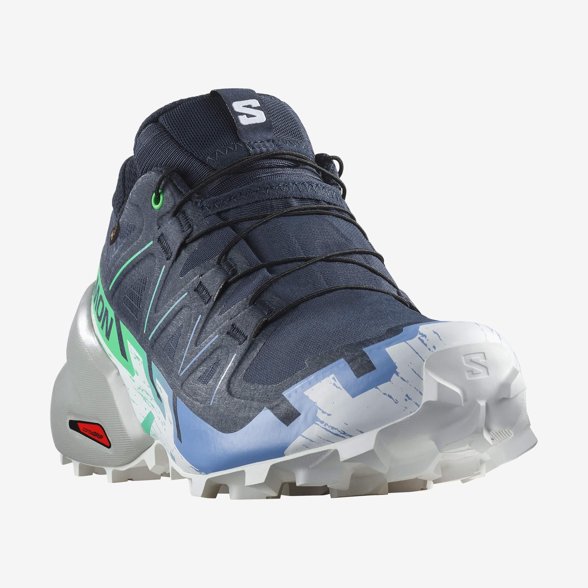 Salomon Speedcross 6 Gore-Tex Kadın Koşu Ayakkabısı - Pembe - Lacivert - L47465900 - image 6