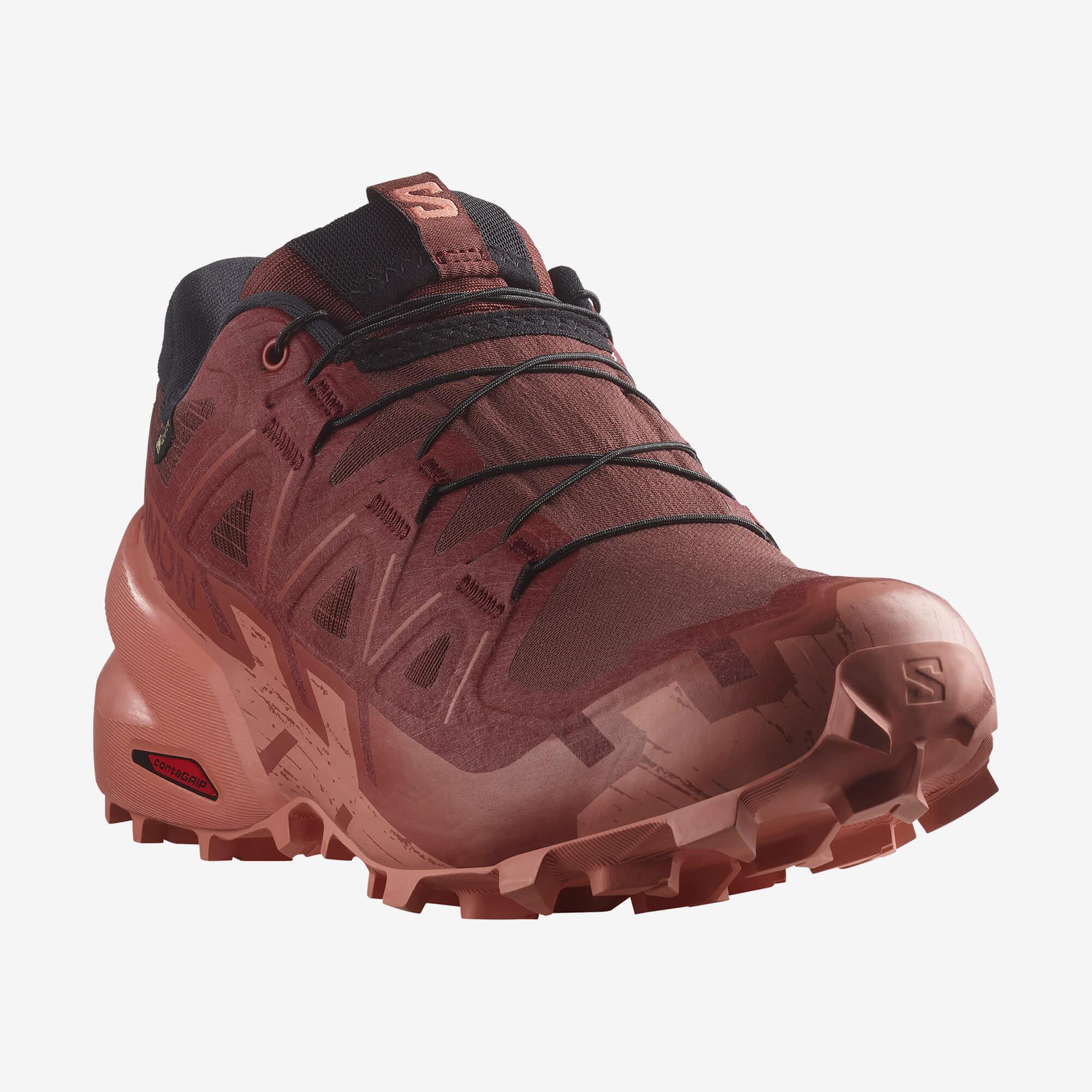 Salomon Speedcross 6 Gore-Tex Kadın Koşu Ayakkabısı - Pembe - Kırmızı - L47584300 - image 6