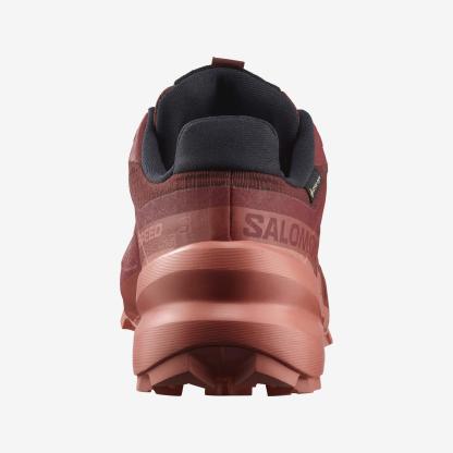 Salomon SPEEDCROSS 6 GORE-TEX Kadın Koşu Ayakkabısı Ballad Blue L47880100 - Kırmızı - L47584300 - image 5