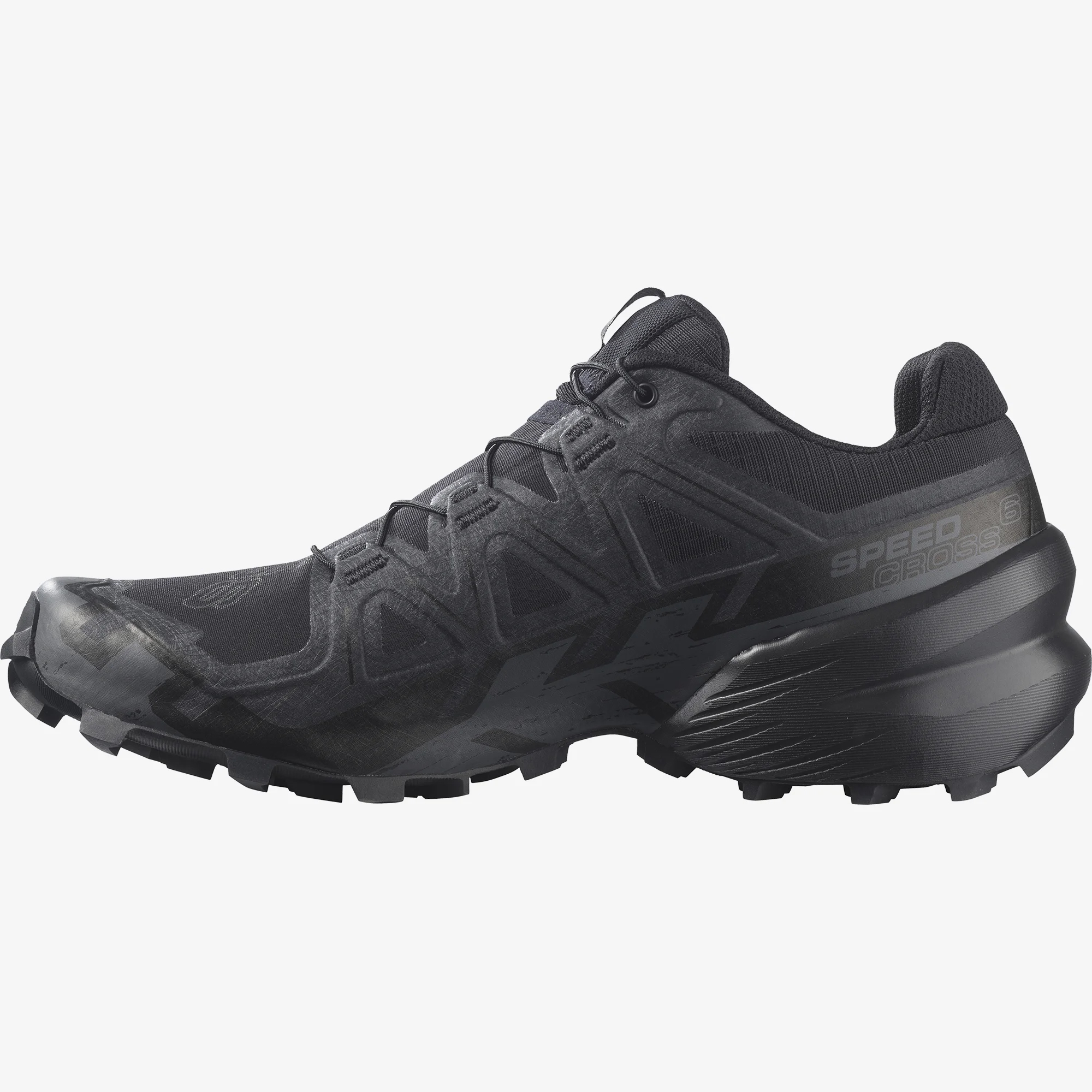 Salomon SPEEDCROSS 6 Erkek Koşu Ayakkabısı Black L49225100 - Siyah - L41737900 - image 3