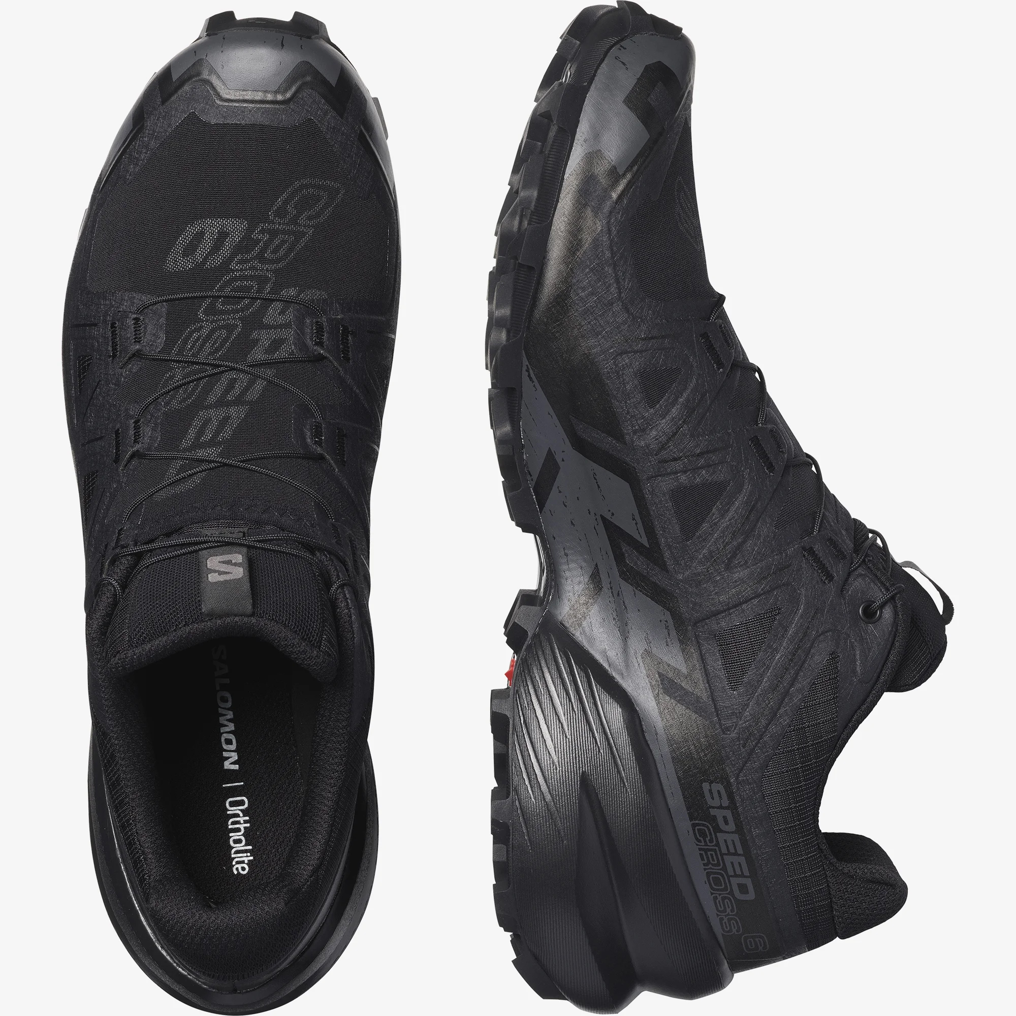 Salomon SPEEDCROSS 6 Erkek Koşu Ayakkabısı Black L49225100 - Siyah - L41737900 - image 2