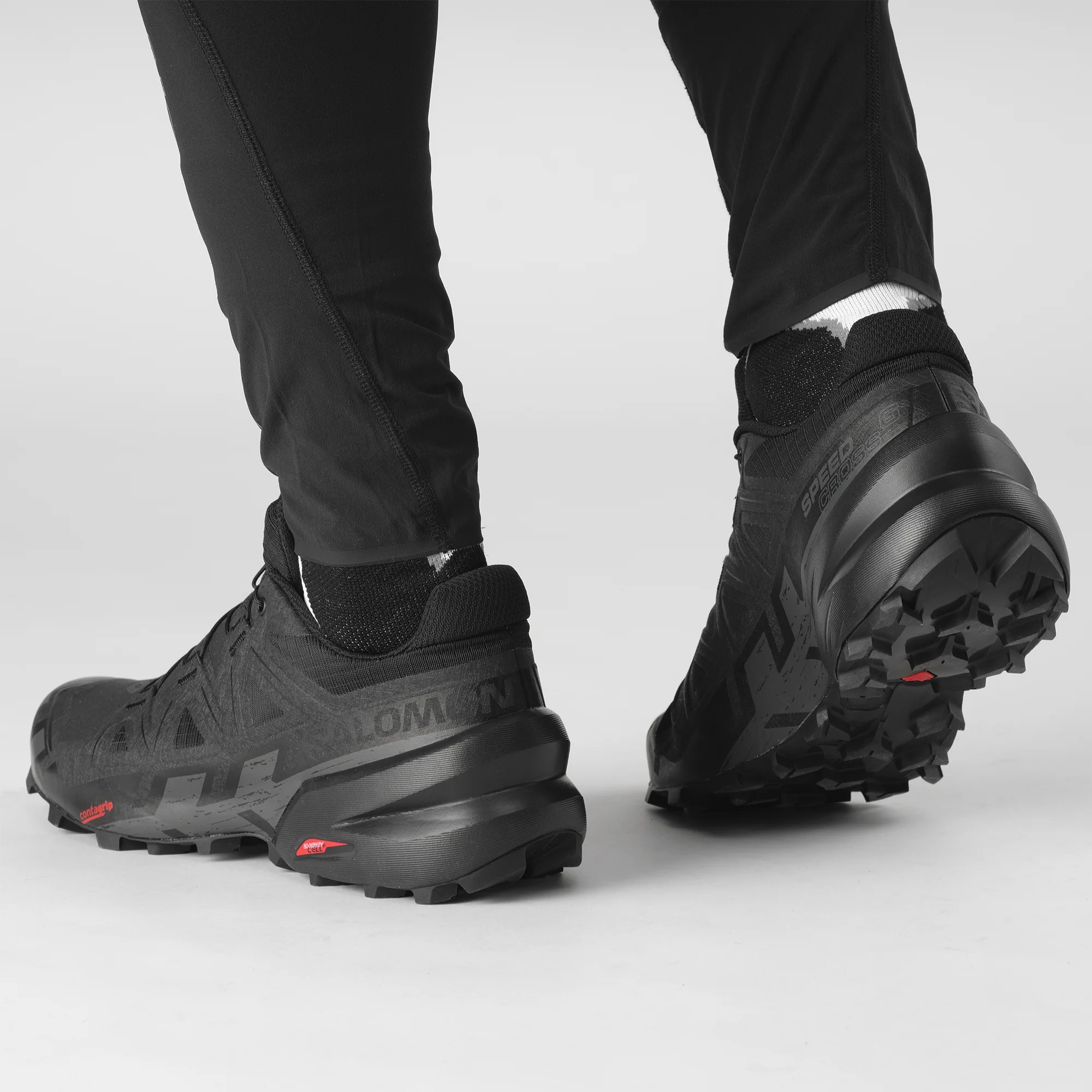 Salomon SPEEDCROSS 6 Erkek Koşu Ayakkabısı Black L49225100 - Siyah - L41737900 - image 6