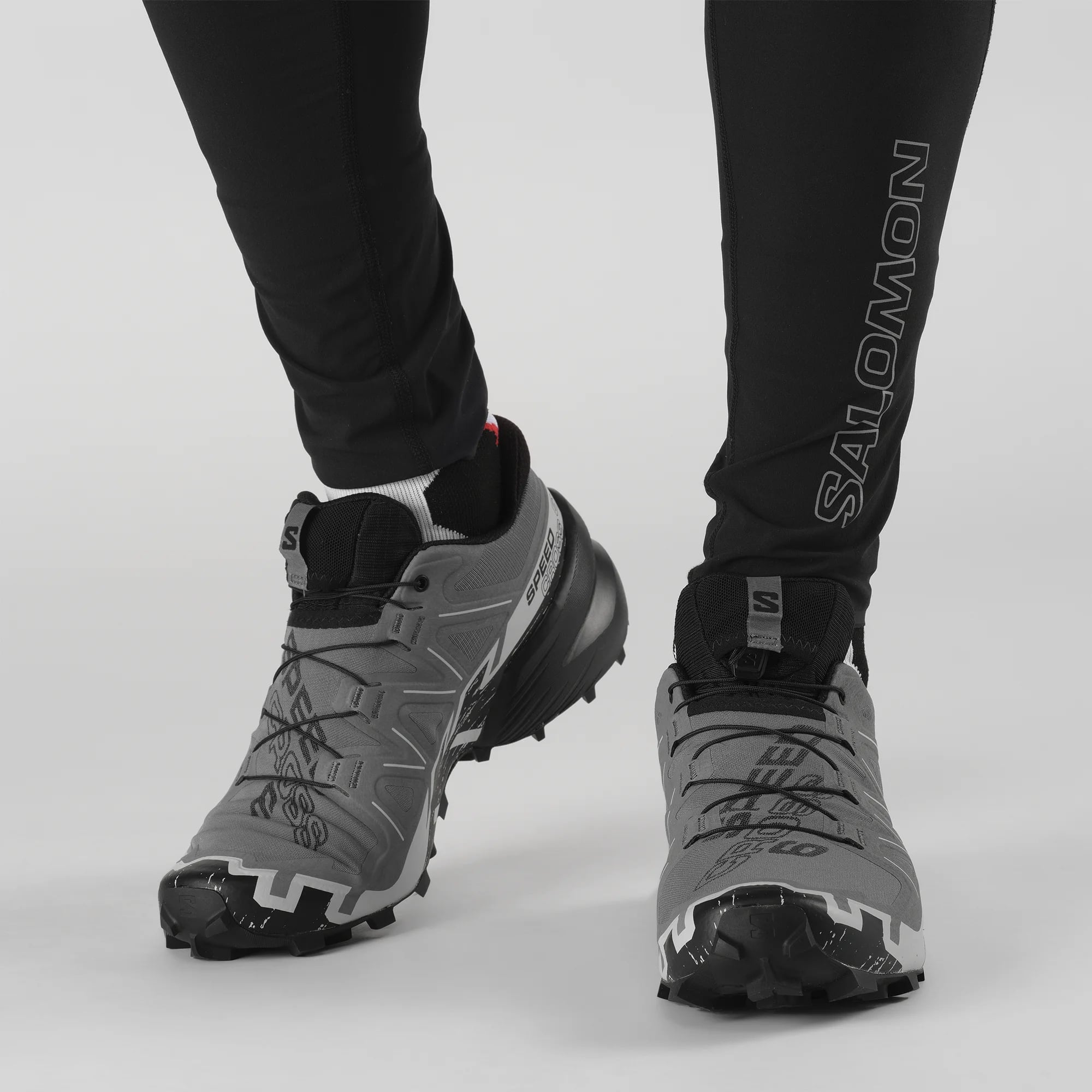 Salomon SPEEDCROSS 6 Erkek Koşu Ayakkabısı Black L49225100 - Gri - L41738000 - image 5