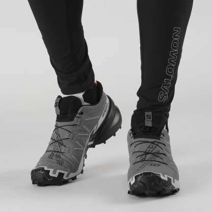 Salomon SPEEDCROSS 6 Erkek Koşu Ayakkabısı Black L49225100 - Gri - L41738000 - image 5