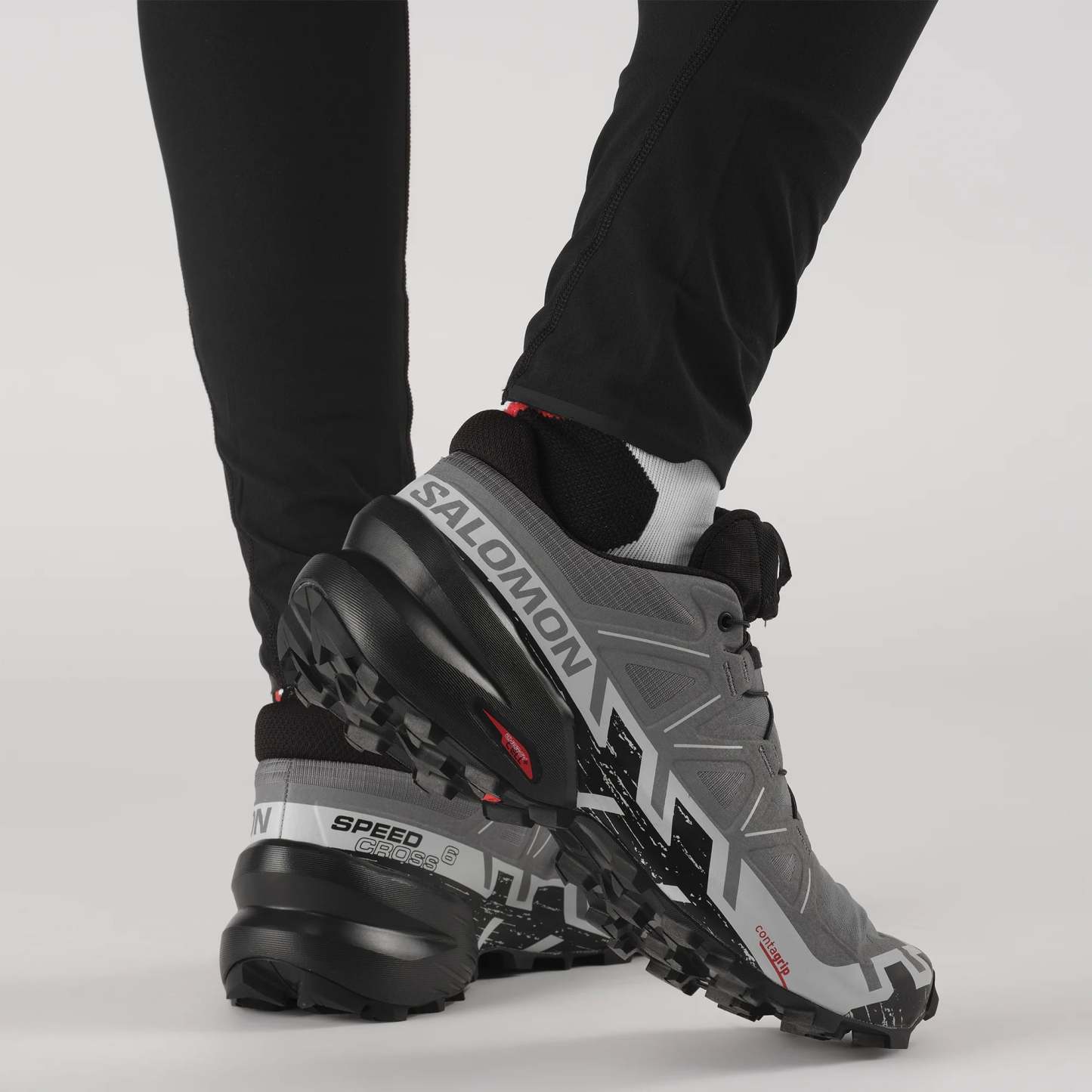 Salomon SPEEDCROSS 6 Erkek Koşu Ayakkabısı Black L49225100 - Gri - L41738000 - image 6