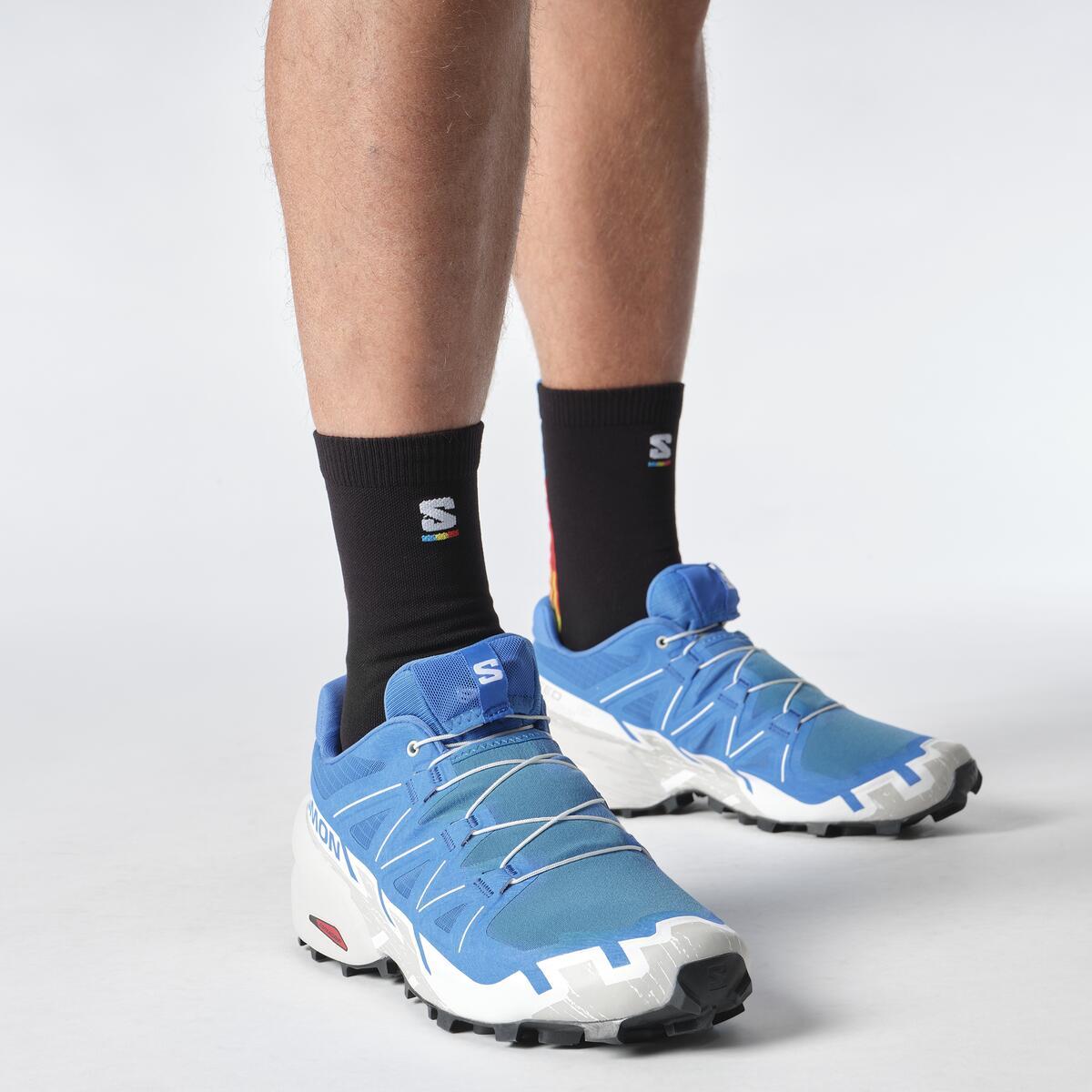Salomon SPEEDCROSS 6 Erkek Koşu Ayakkabısı Black L49225100 - Mavi Erkek Koşu Ayakkabısı - L47765800 - image 7