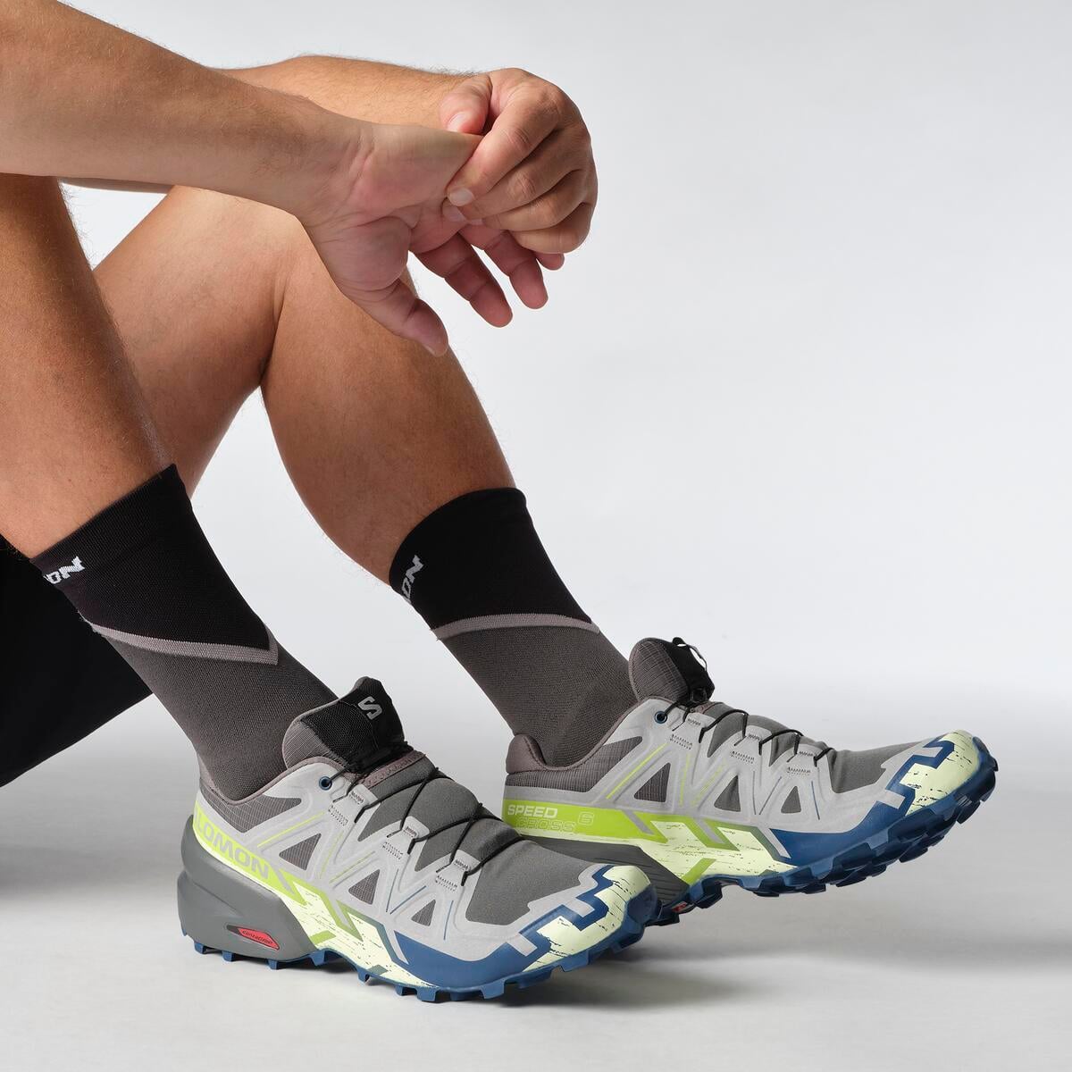 Salomon SPEEDCROSS 6 Erkek Koşu Ayakkabısı Natural L47811000 - Gri Erkek Koşu Ayakkabısı - L47810900 - image 8