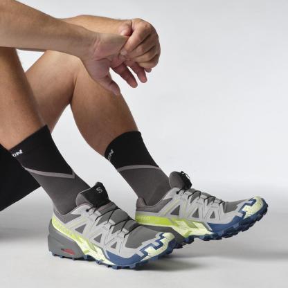 Salomon SPEEDCROSS 6 Erkek Koşu Ayakkabısı Black L49225100 - Gri Erkek Koşu Ayakkabısı - L47810900 - image 8