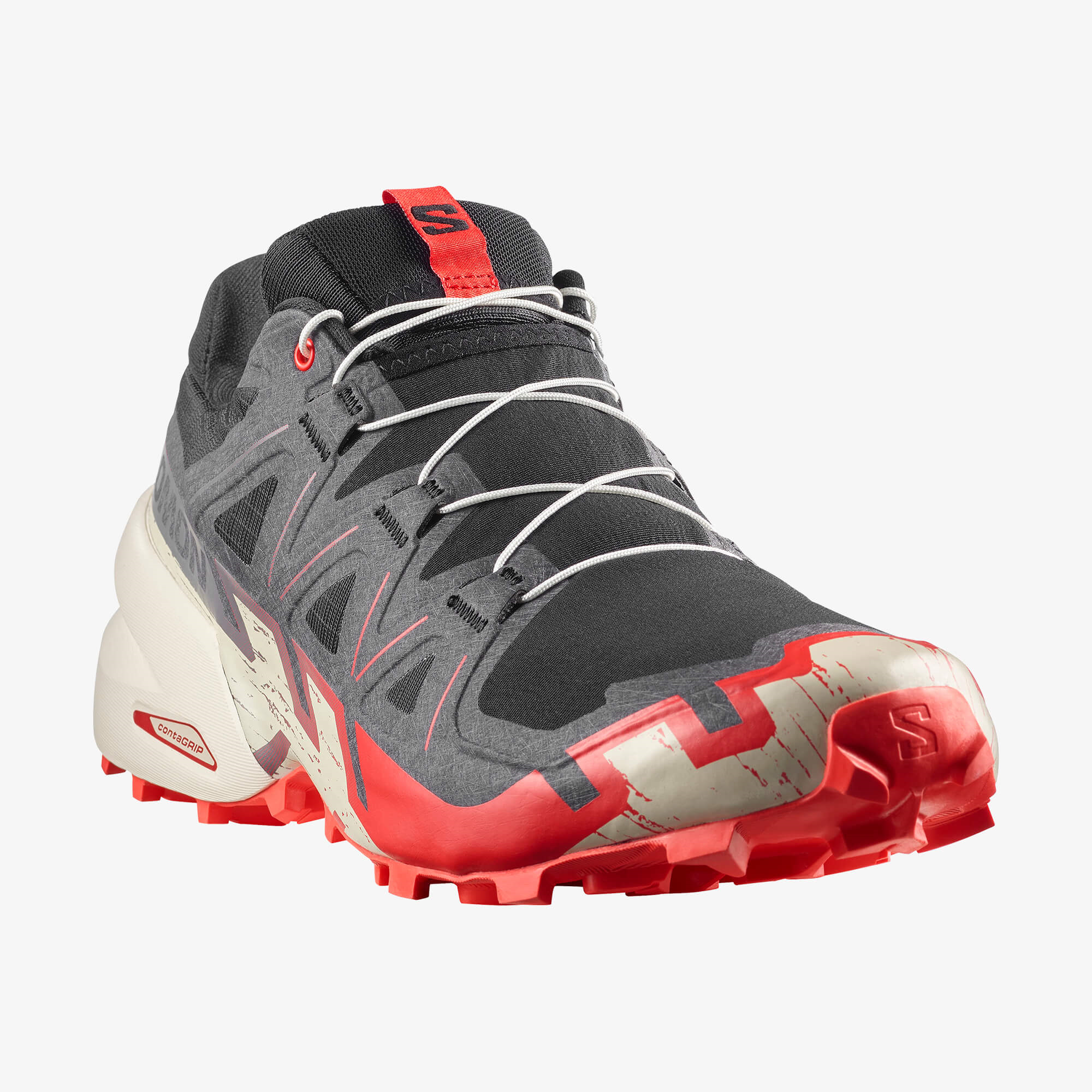 Salomon SPEEDCROSS 6 Erkek Koşu Ayakkabısı Black L49225100 - Black - L49225100 - image 3