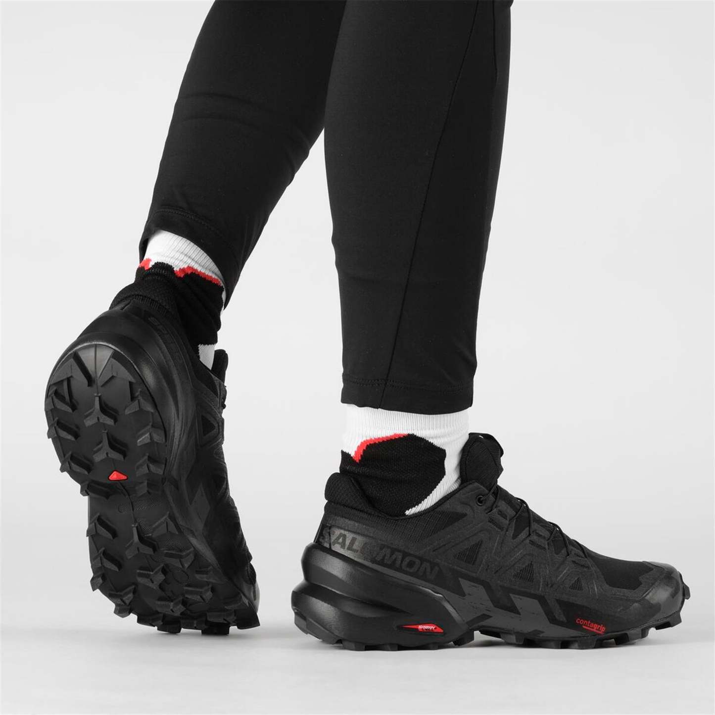 Salomon Speedcross 6 Kadın Koşu Ayakkabısı - Siyah - Siyah - L41742800 - image 6