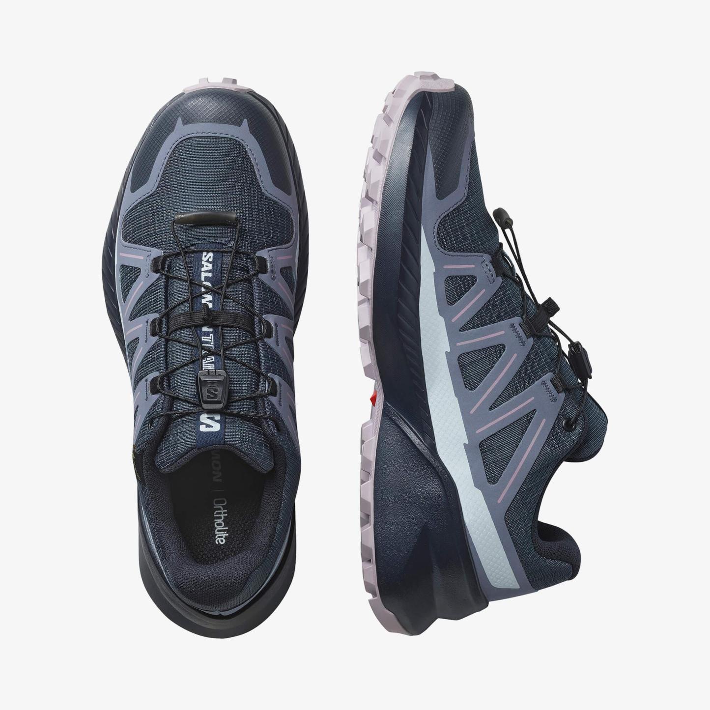 Salomon SPEEDCROSS PEAK GORE-TEX Kadın Koşu Ayakkabısı Black L47603500 - Blue Nights - L47790700 - image 2