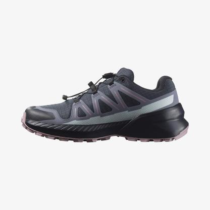 Salomon SPEEDCROSS PEAK GORE-TEX Kadın Koşu Ayakkabısı Black L47603500 - Blue Nights - L47790700 - image 3