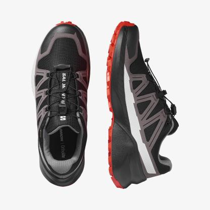 Salomon SPEEDCROSS PEAK GORE-TEX Erkek Koşu Ayakkabısı Stone Gray L47853100 - Black [L47852800] - L47852800 - image 2