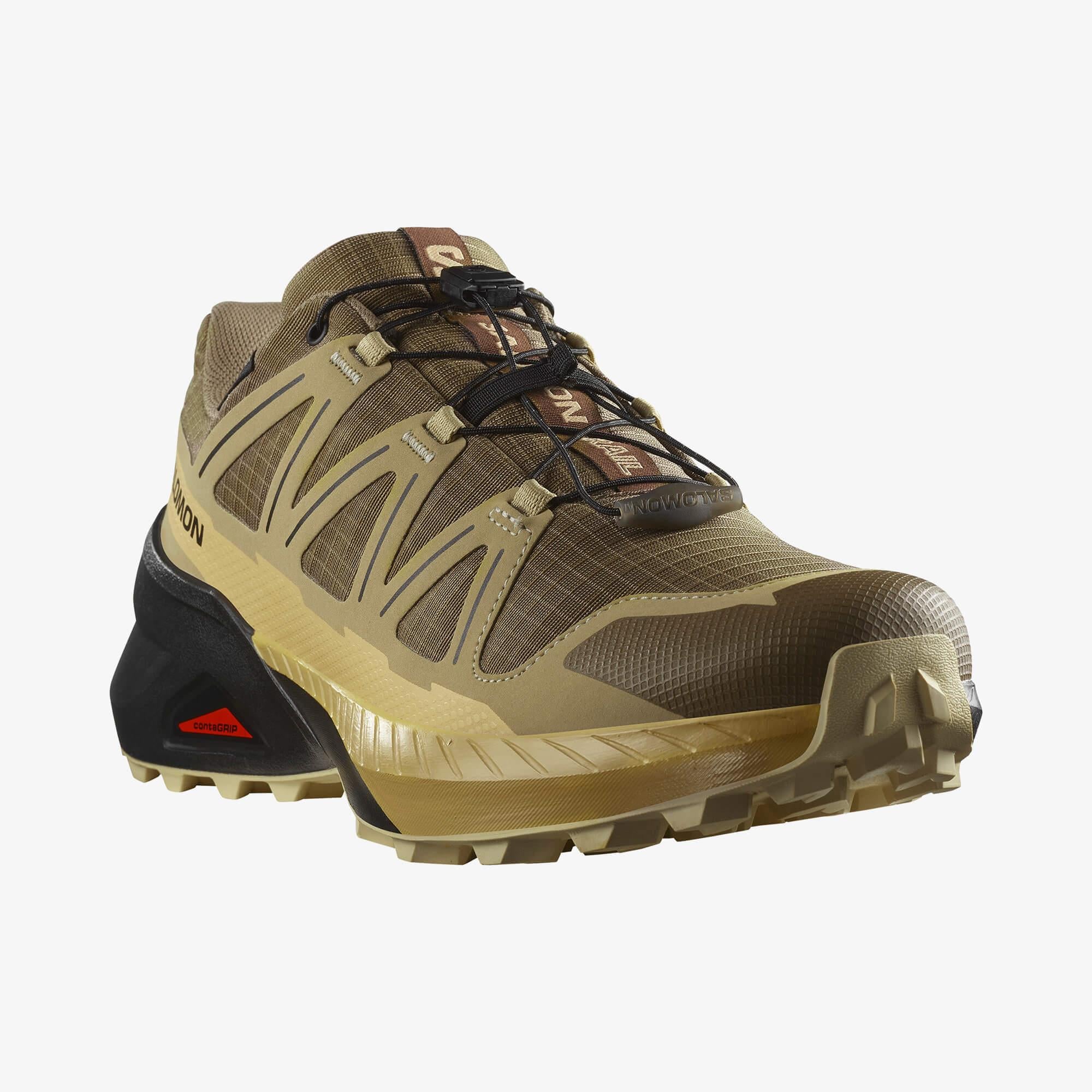 Salomon SPEEDCROSS PEAK GORE-TEX Erkek Koşu Ayakkabısı Black L47790500 - Stone Gray - L47853100 - image 4