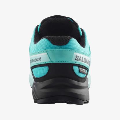 Salomon SPEEDCROSS WATERPROOF Çocuk Ayakkabı Grisaille L47856600 - Blue Curacao - L47733900 - image 5