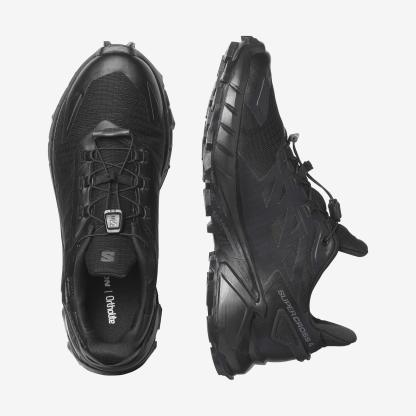 Salomon SUPERCROSS 4 GORE-TEX Kadın Koşu Ayakkabısı Nine Iron L47976100 - Siyah - L41733900 - image 2