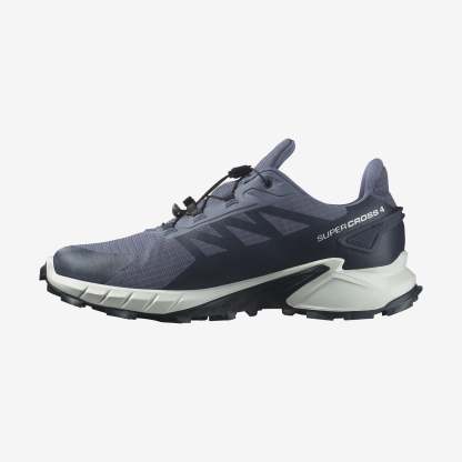 Salomon Supercross 4 Gore-Tex Erkek Koşu Ayakkabısı - Siyah - Lacivert - L47462300 - image 3