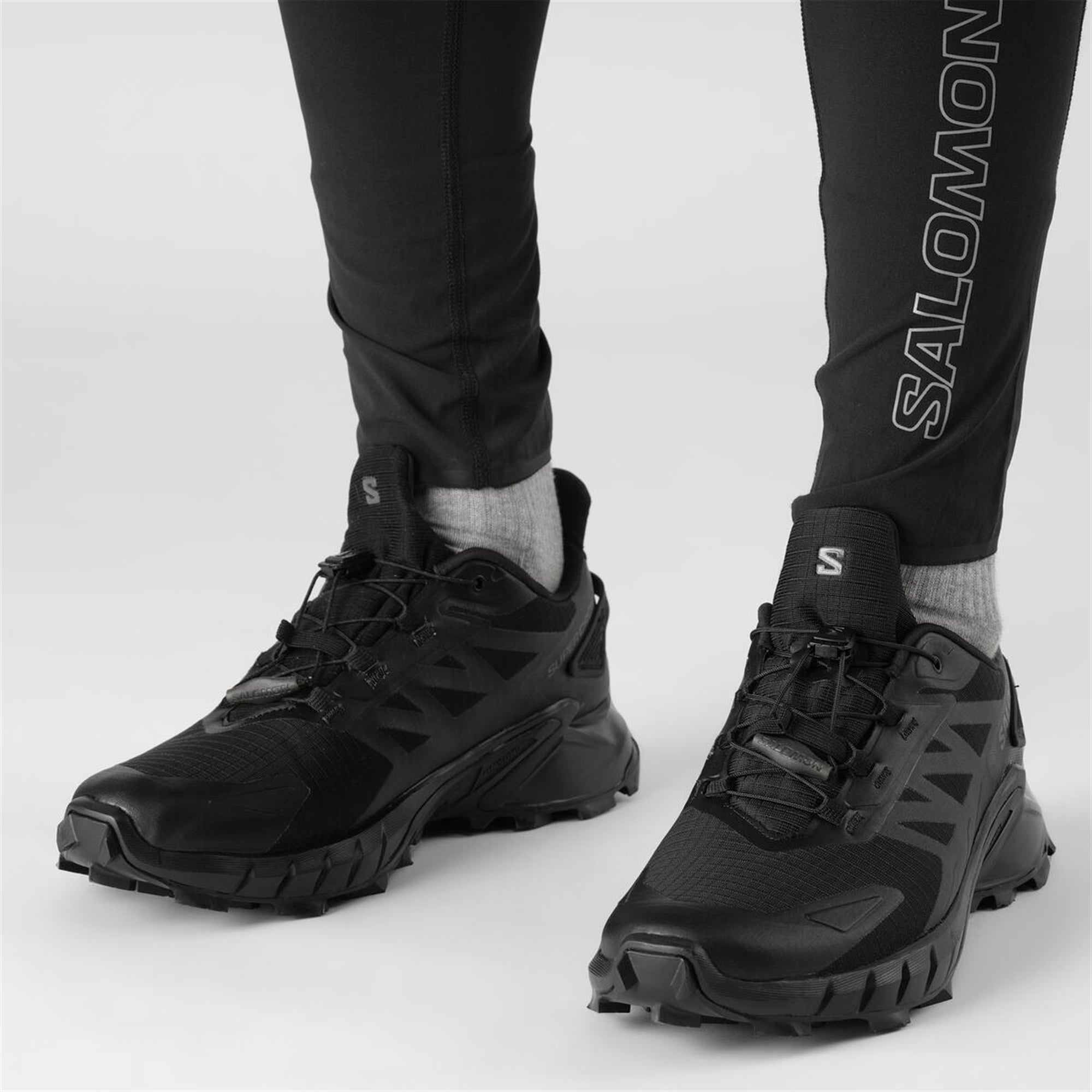 Salomon SUPERCROSS 4 GORE-TEX Erkek Koşu Ayakkabısı Spellbound L45447400 - Siyah - L41731600 - image 5
