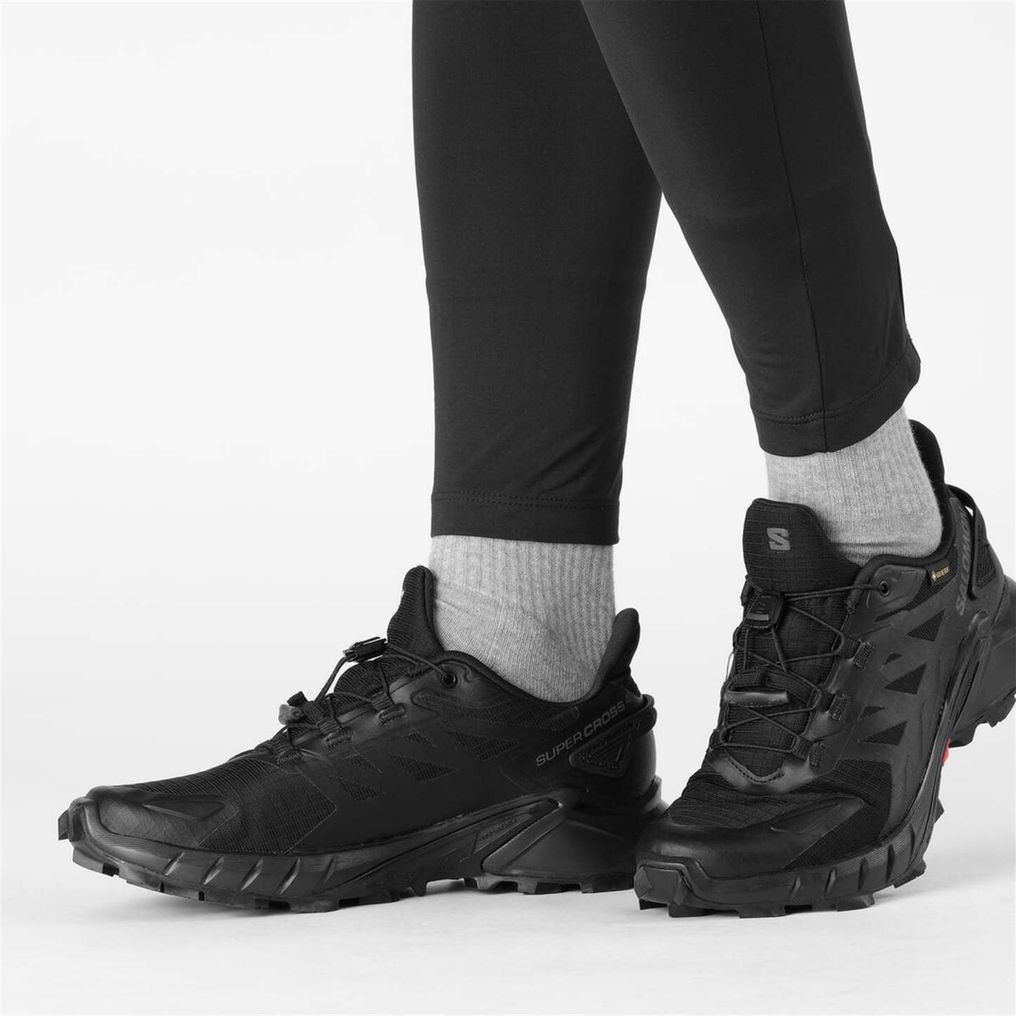 Salomon Supercross 4 Gore-Tex Kadın Koşu Ayakkabısı - Bordo - Siyah - L41733900 - image 5