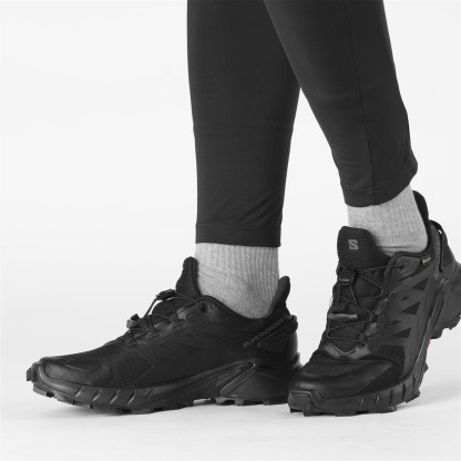 Salomon SUPERCROSS 4 GORE-TEX Kadın Koşu Ayakkabısı Nine Iron L47976100 - Siyah - L41733900 - image 5