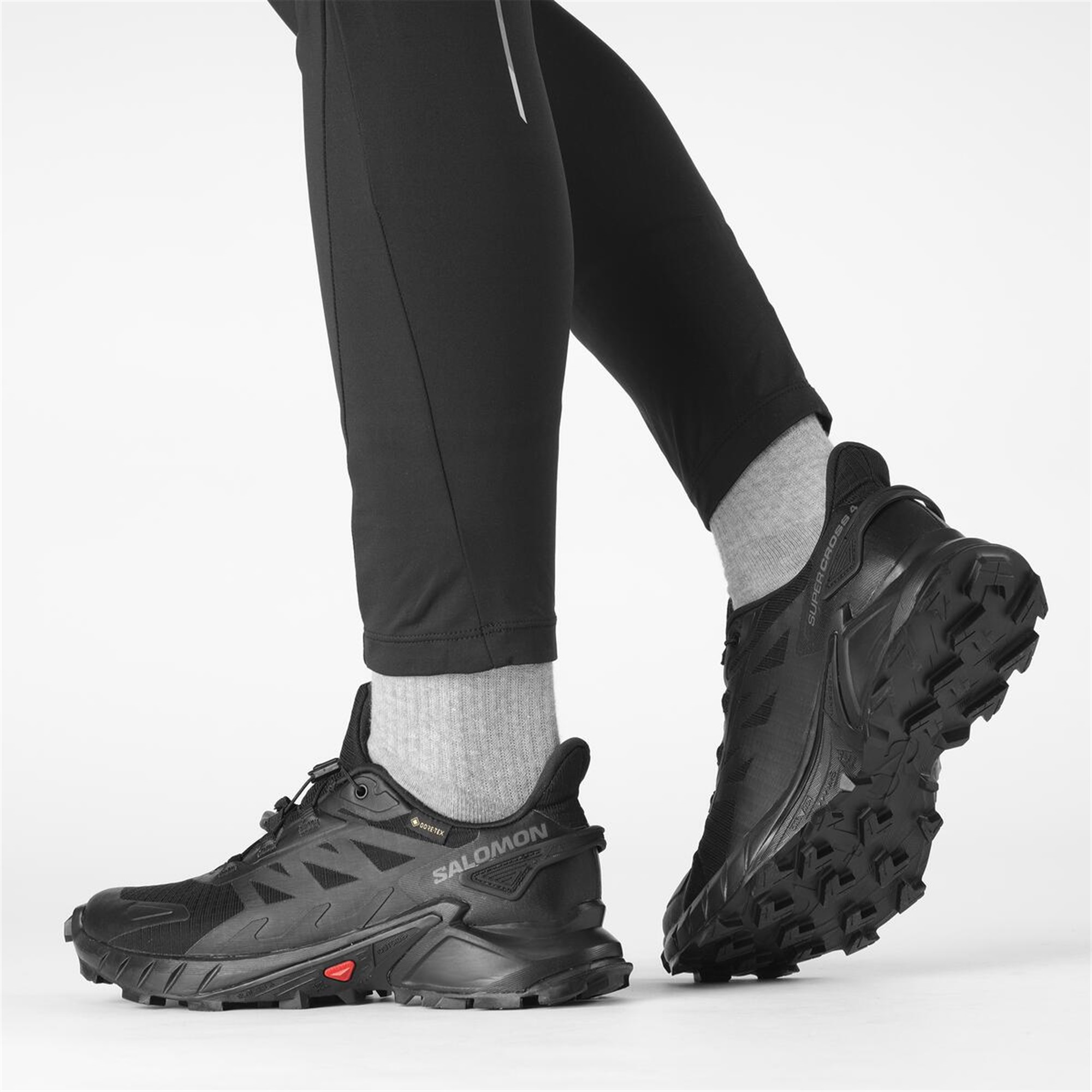 Salomon SUPERCROSS 4 GORE-TEX Kadın Koşu Ayakkabısı Nine Iron L47976100 - Siyah - L41733900 - image 6