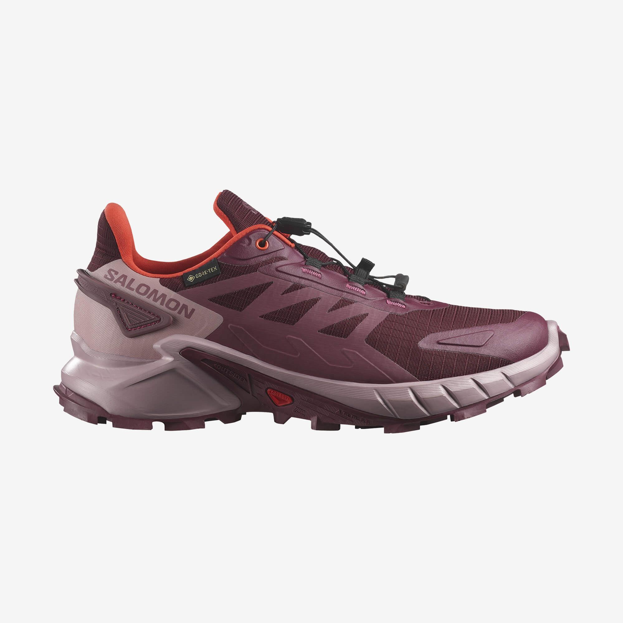 Salomon SUPERCROSS 4 GORE-TEX Kadın Koşu Ayakkabısı Nine Iron L47976100 - Bordo - L47594500 - image 1