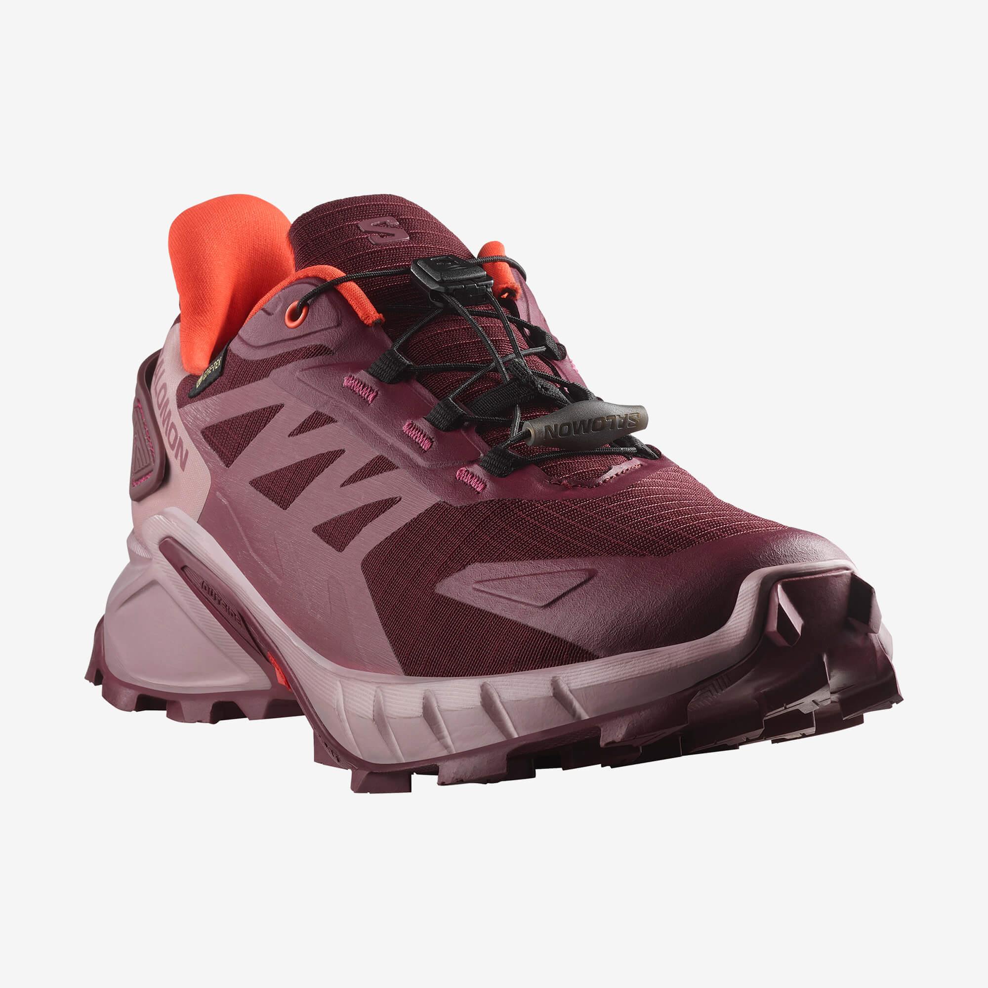 Salomon SUPERCROSS 4 GORE-TEX Kadın Koşu Ayakkabısı Nine Iron L47976100 - Bordo - L47594500 - image 5