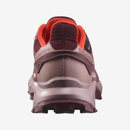 Salomon SUPERCROSS 4 GORE-TEX Kadın Koşu Ayakkabısı Nine Iron L47976100 - Bordo - L47594500 - image 6