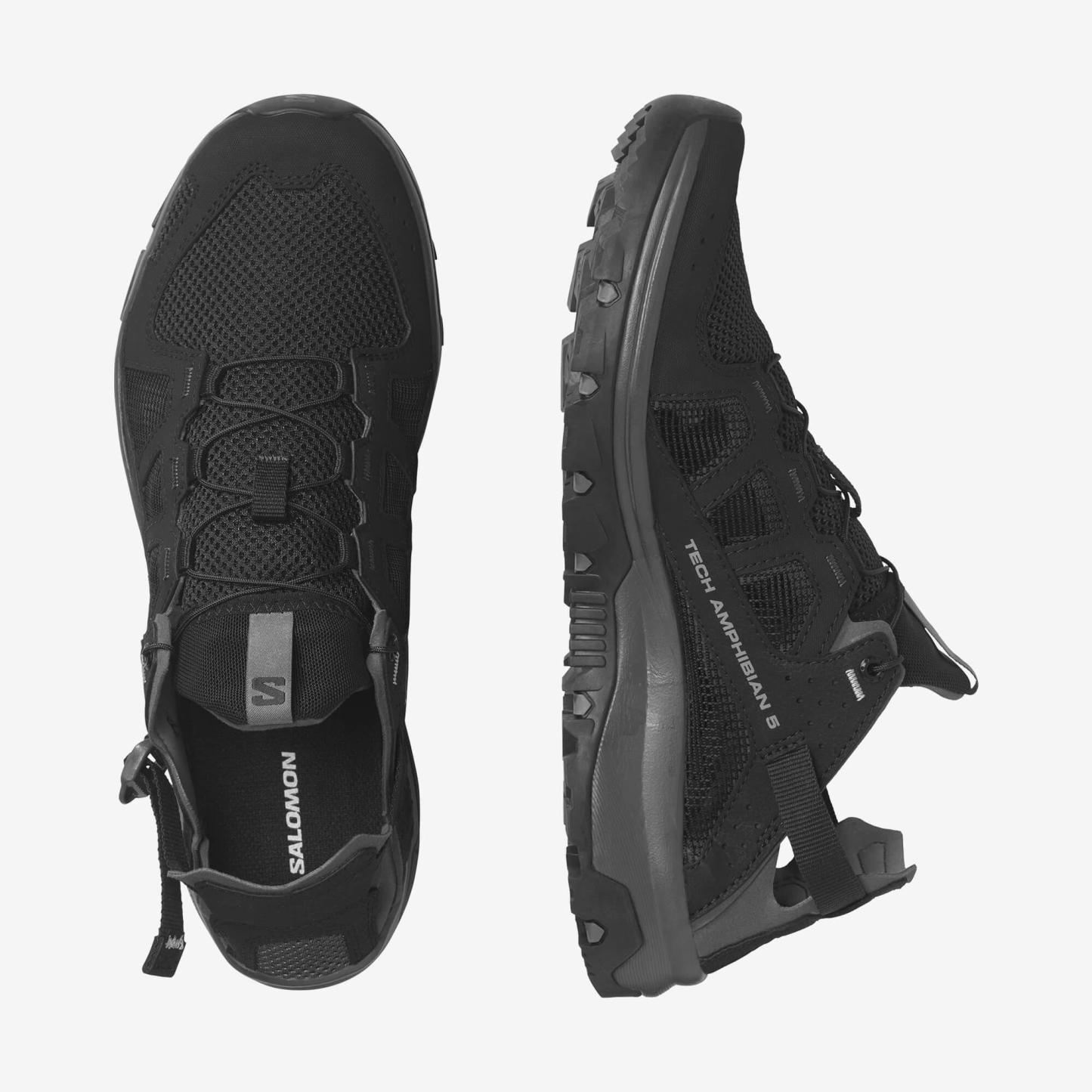 Salomon Techamphibian 5 Erkek Su Ayakkabısı - Siyah - Siyah - L47115100 - image 2