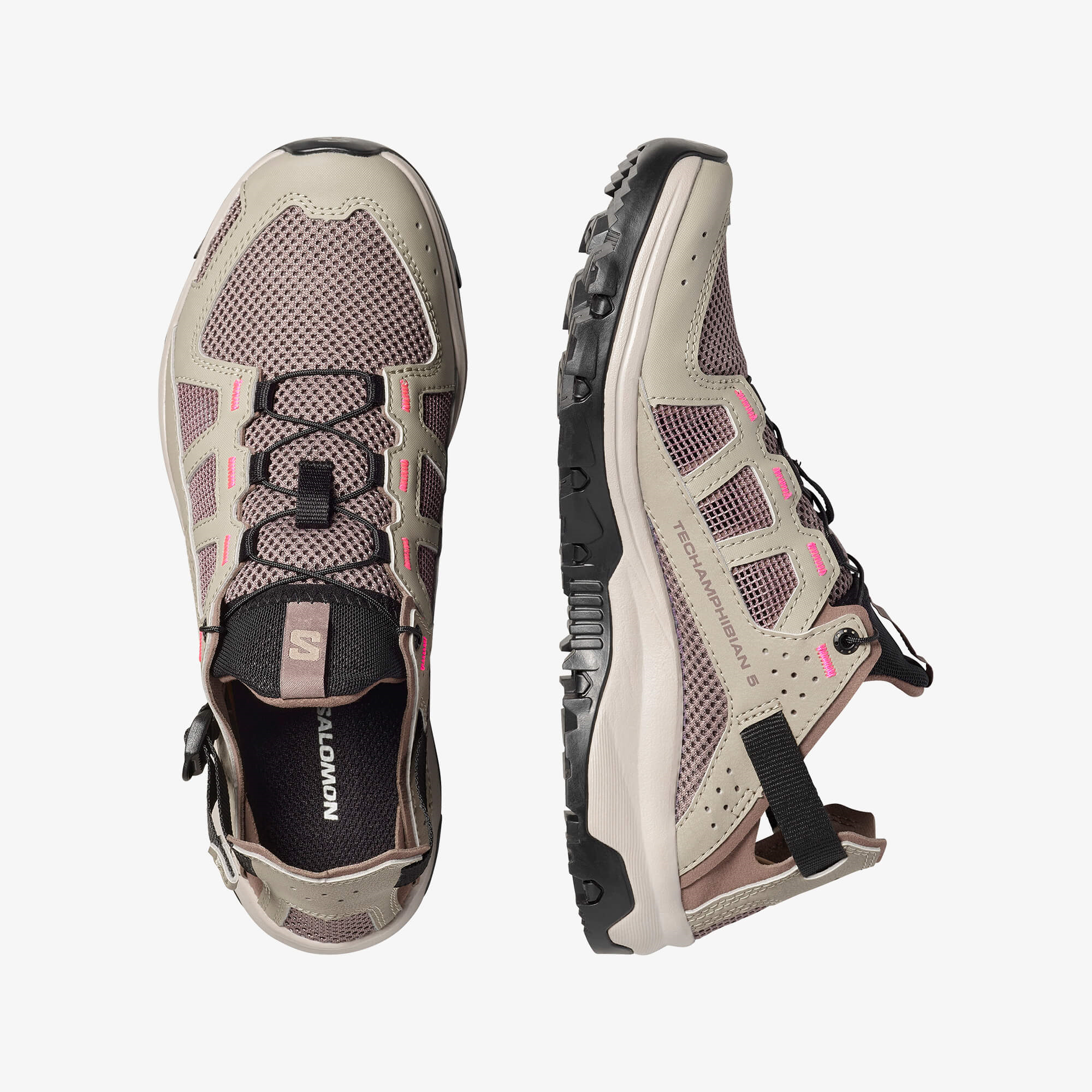 Salomon TECHAMPHIBIAN 5 Kadın Sandalet Walnut L49110400 - Silver Sage - L49110600 - image 2