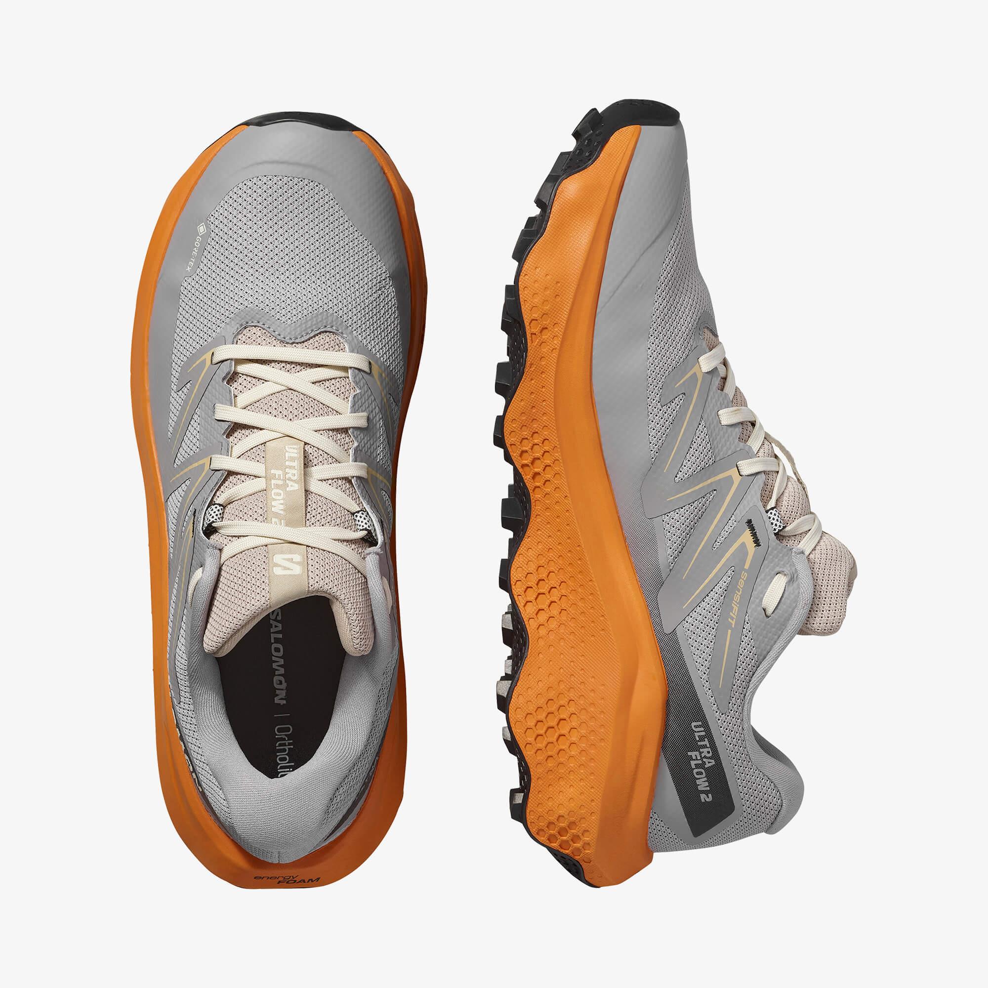 Salomon ULTRA FLOW 2 GORE-TEX Erkek Koşu Ayakkabısı Black L49299300 - Gull - L47884200 - image 2