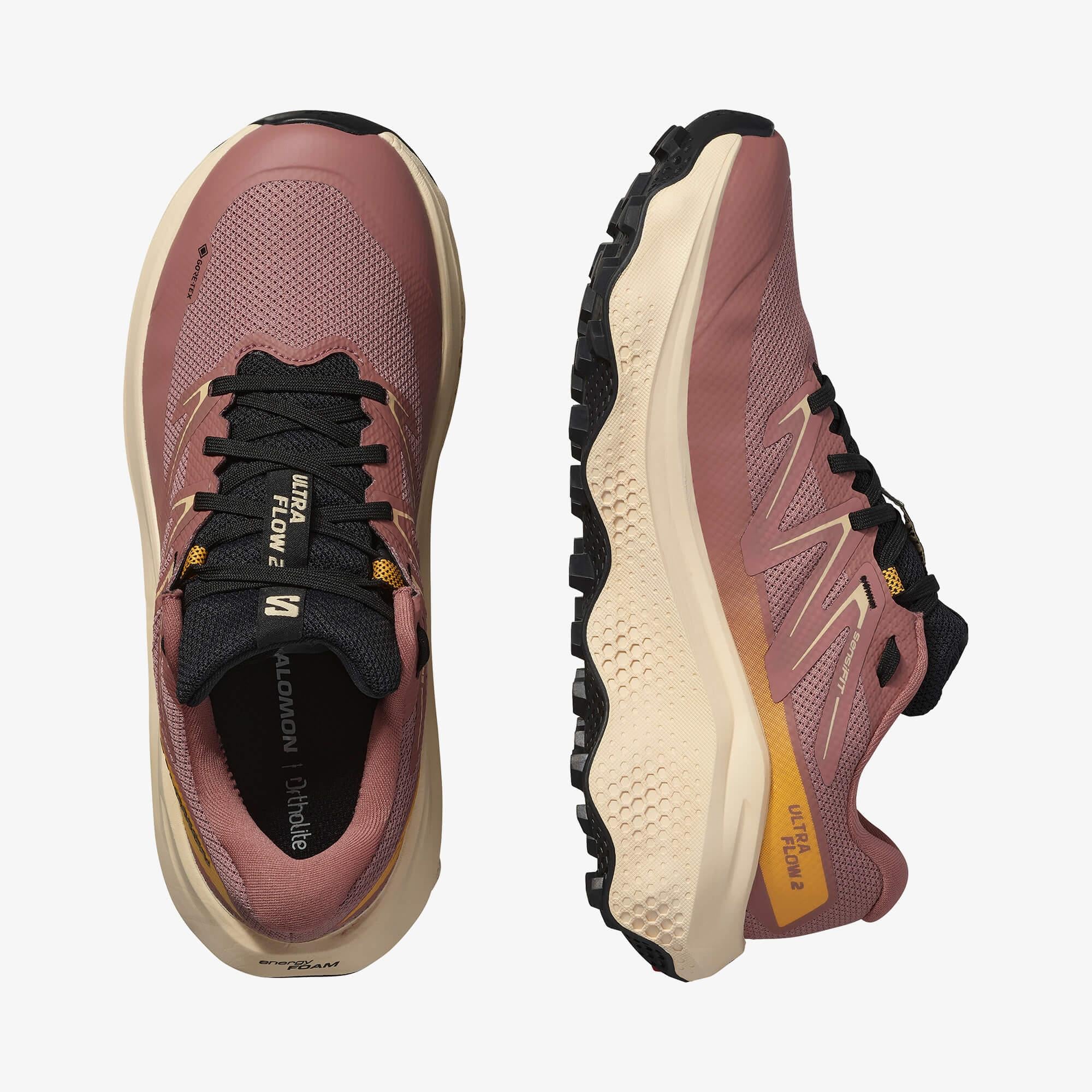 Salomon ULTRA FLOW 2 GTX Kadın Koşu Ayakkabısı Black L47884400 - ULTRA FLOW 2 GTX Kadın Koşu Ayakkabısı Burlwood - L47884500 - image 2