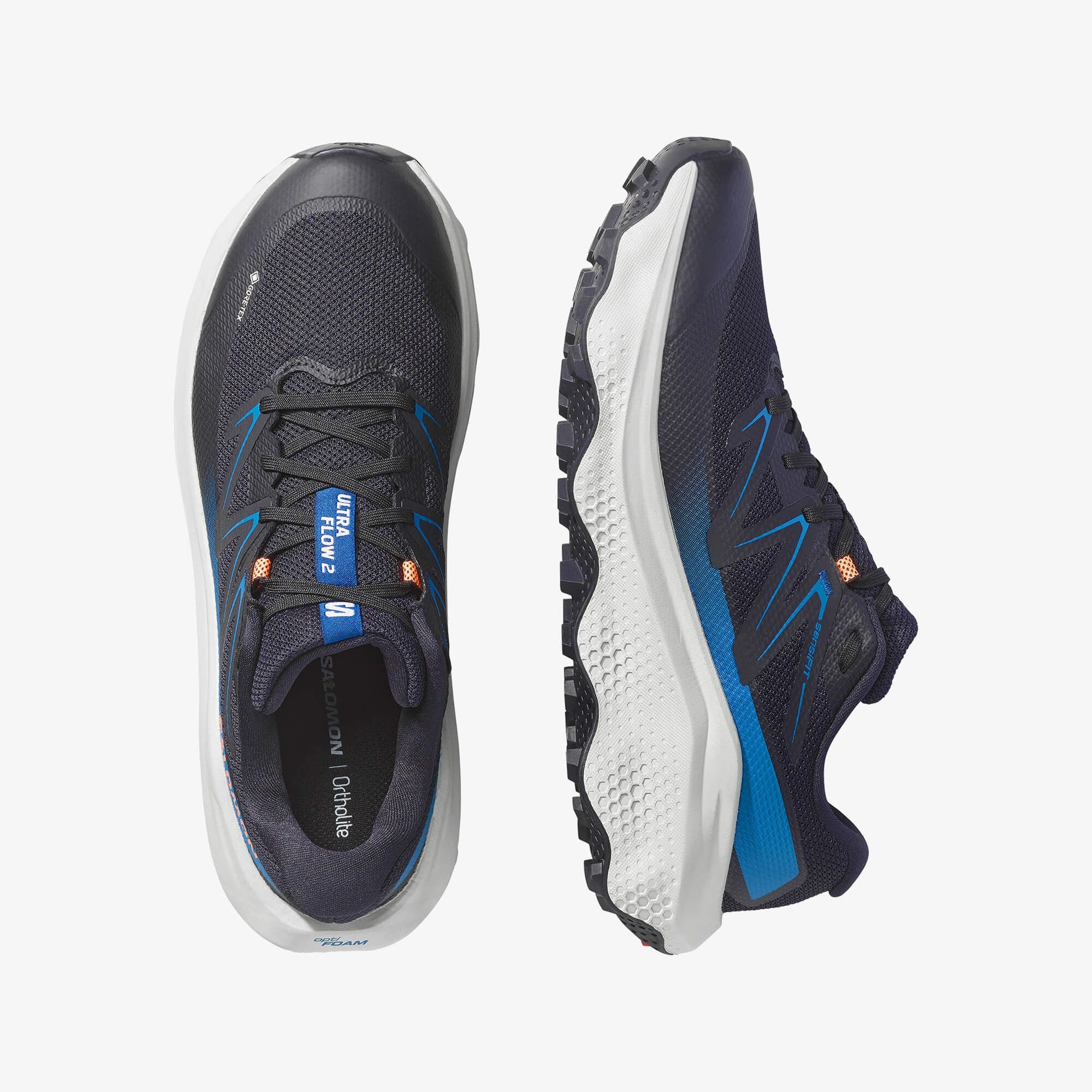 Salomon ULTRA FLOW 2 GORE-TEX Erkek Koşu Ayakkabısı Dark Blue L47981500 - Black [L49299300] - L49299300 - image 2