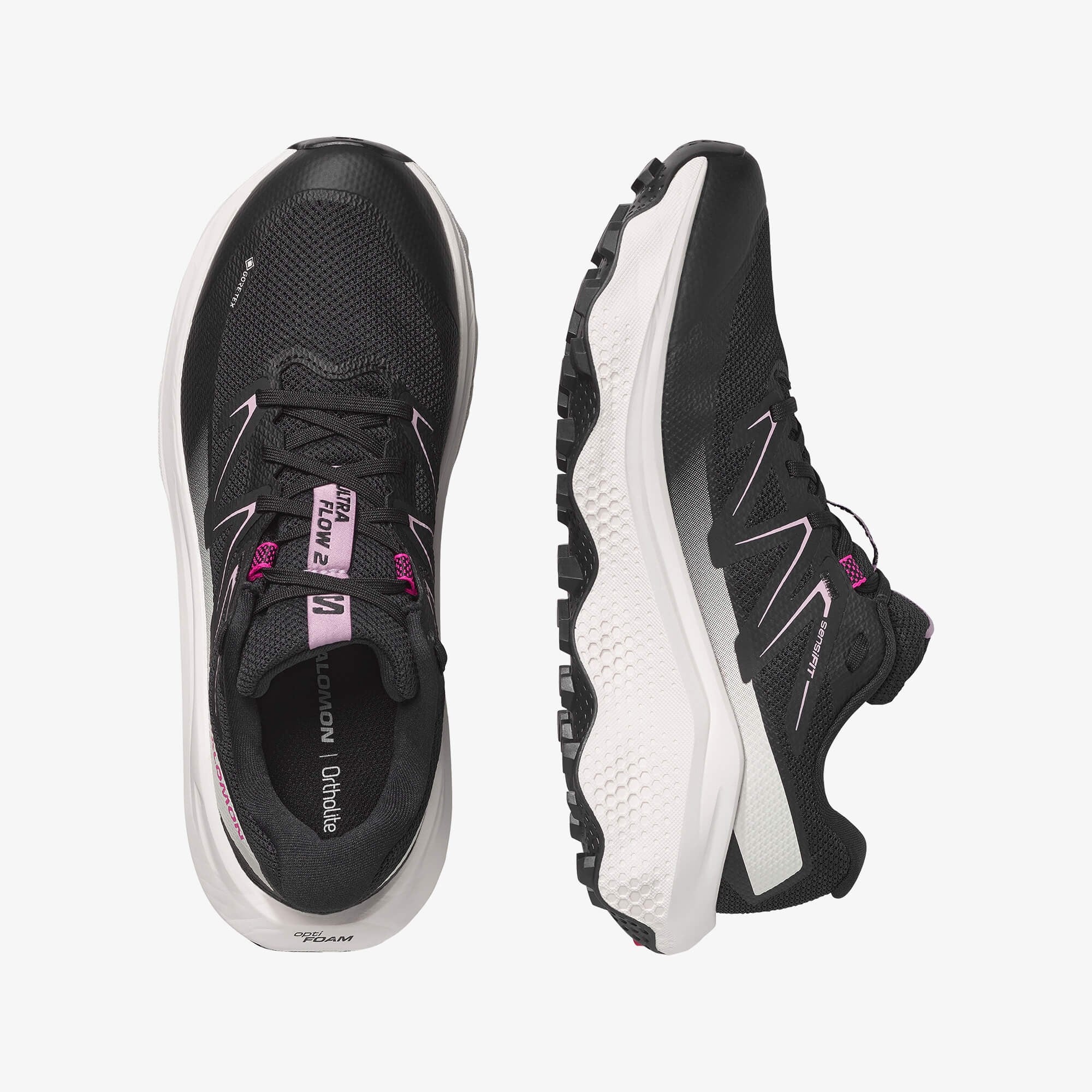 Salomon ULTRA FLOW 2 GTX Kadın Koşu Ayakkabısı Black L47884400 - Black - L49299500 - image 2