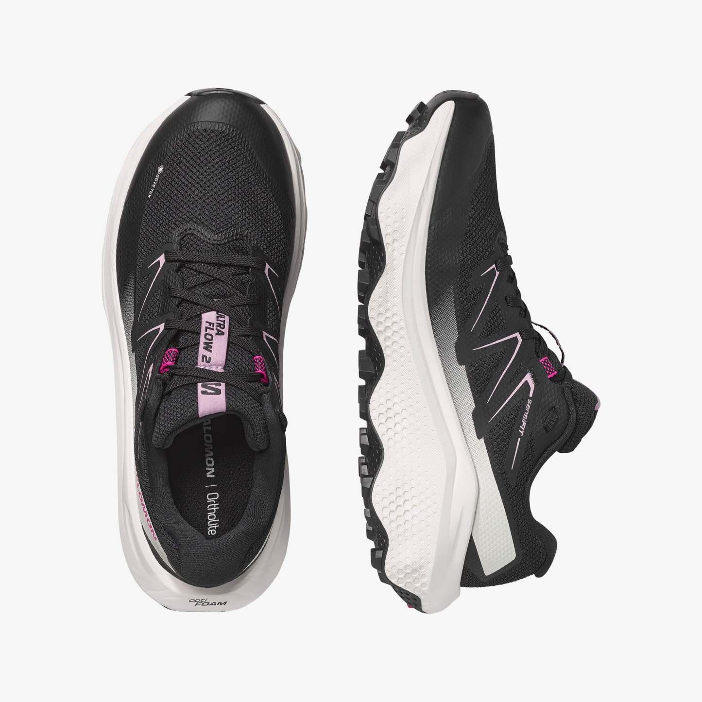 Salomon ULTRA FLOW 2 GTX Kadın Koşu Ayakkabısı Black L47884400 - Black - L49299500 - image 2