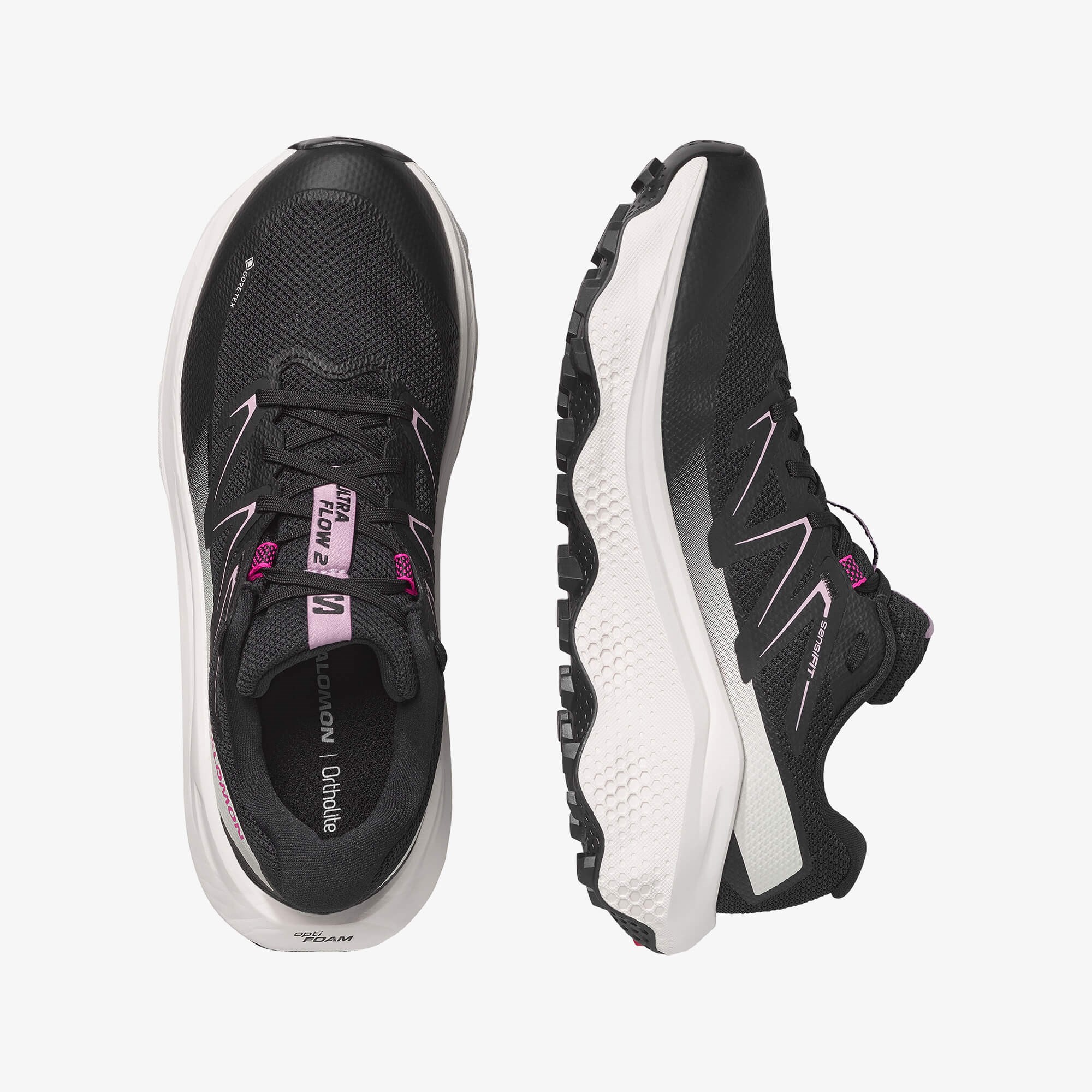 Salomon ULTRA FLOW 2 GORE-TEX Kadın Koşu Ayakkabısı Black L49299500 - Black - L49299500 - image 2