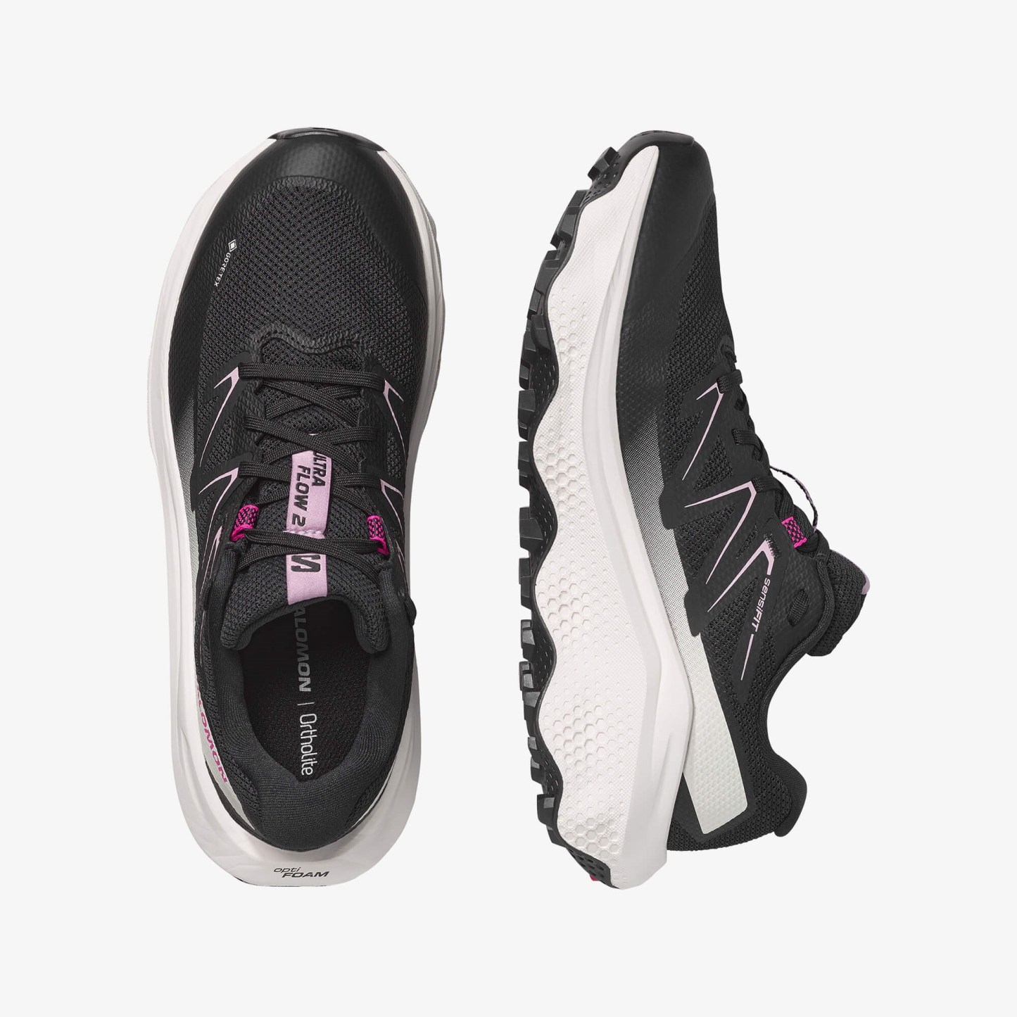 Salomon ULTRA FLOW 2 GORE-TEX Kadın Koşu Ayakkabısı Black L49299500 - Black - L49299500 - image 2