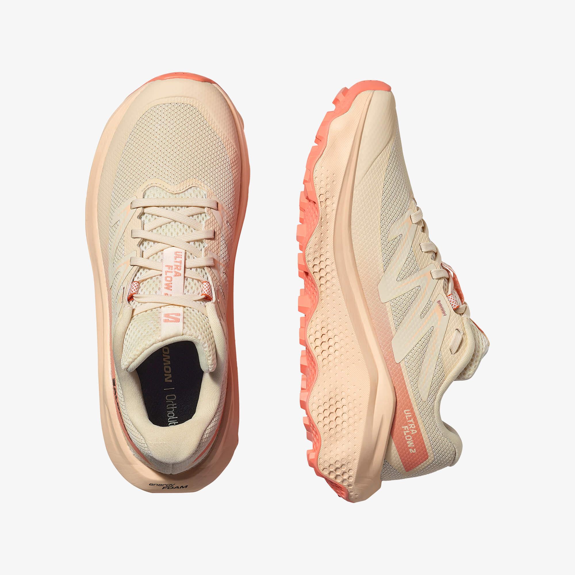 Salomon ULTRA FLOW 2 Kadın Koşu Ayakkabısı Dawn Pink L49228300 - Almond Milk - L47883100 - image 2