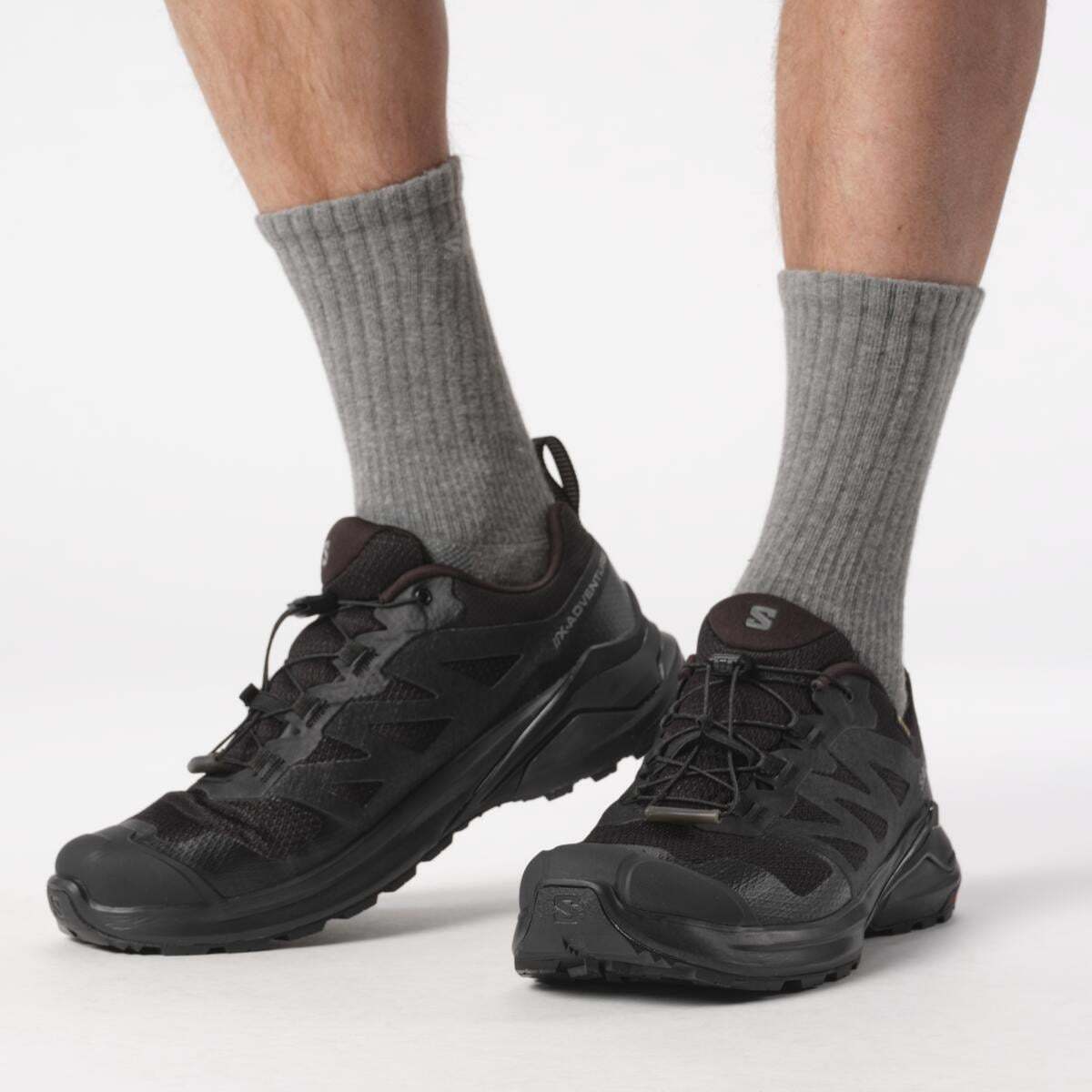 Salomon X-ADVENTURE GORE-TEX Erkek Outdoor Ayakkabı Castlerock L45457600 - Siyah - L47321100 - image 5