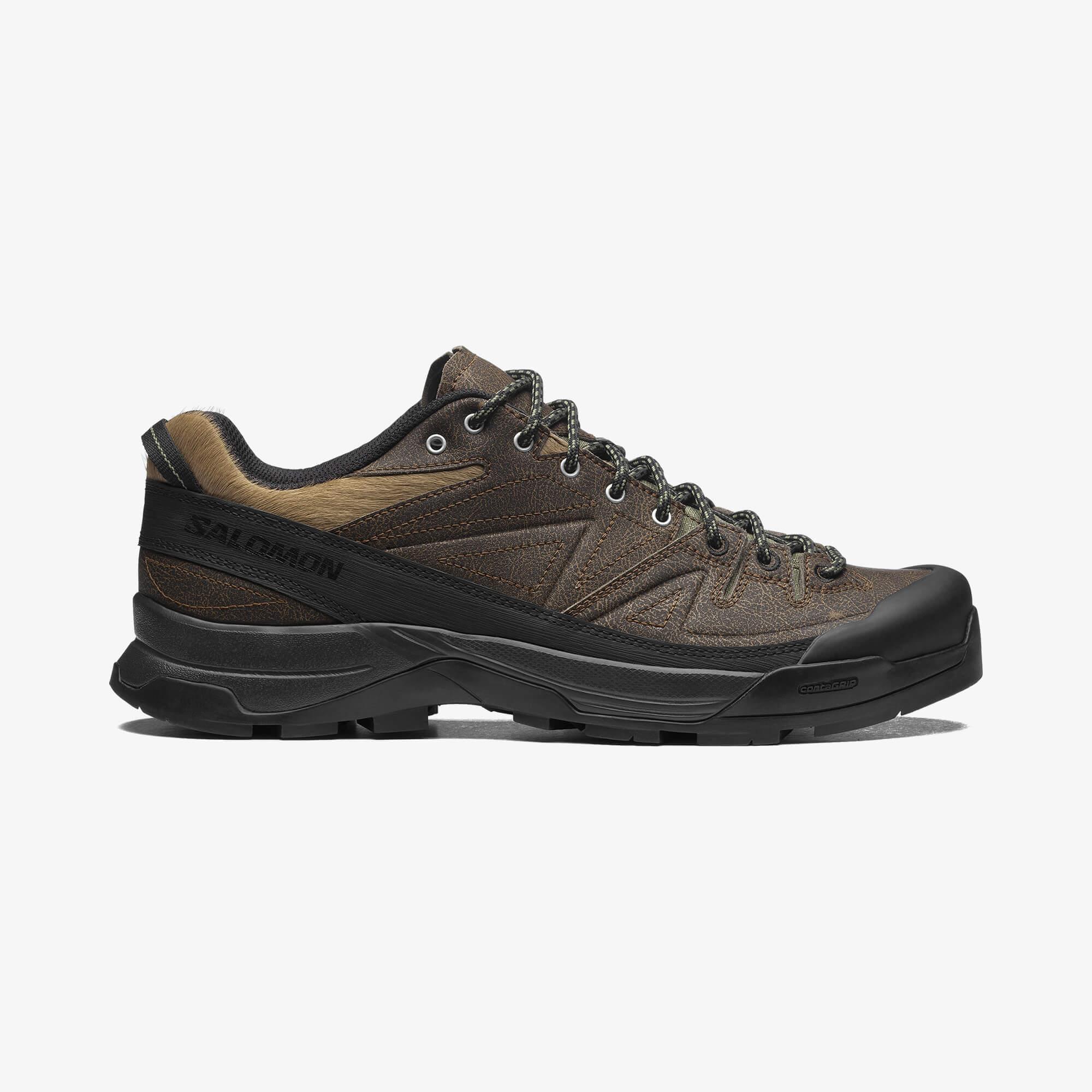 Salomon X-ALP LOW DISTRESSED LEATHER Unisex Sneaker Dark Earth L47822700 - Dark Earth - L47822700 - image 1
