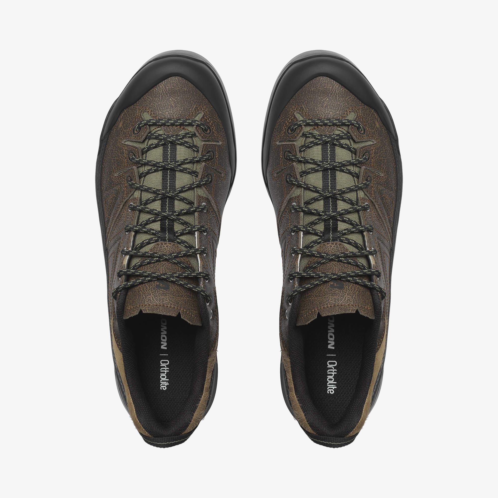 Salomon X-ALP LOW DISTRESSED LEATHER Unisex Sneaker Dark Earth L47822700 - Dark Earth - L47822700 - image 2