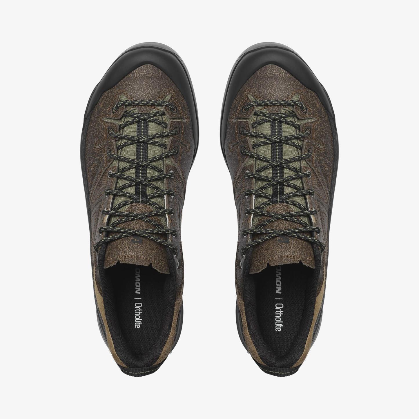 Salomon X-ALP LOW DISTRESSED LEATHER Unisex Sneaker Dark Earth L47822700 - Dark Earth - L47822700 - image 2